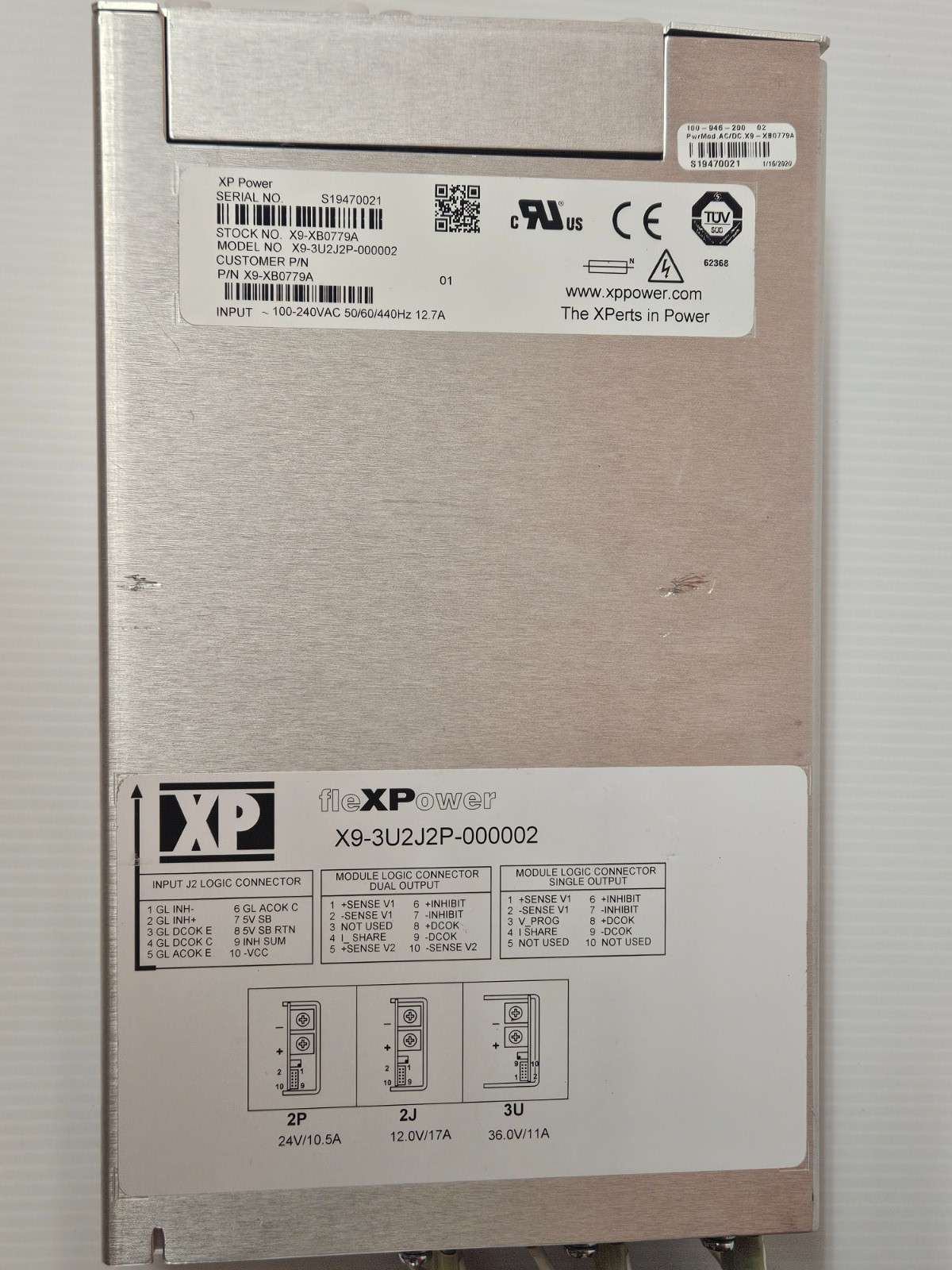 XP Power X9-3U2J2P-000002 Power Supply Module X9-XB0779A PacBio Sequel IIe