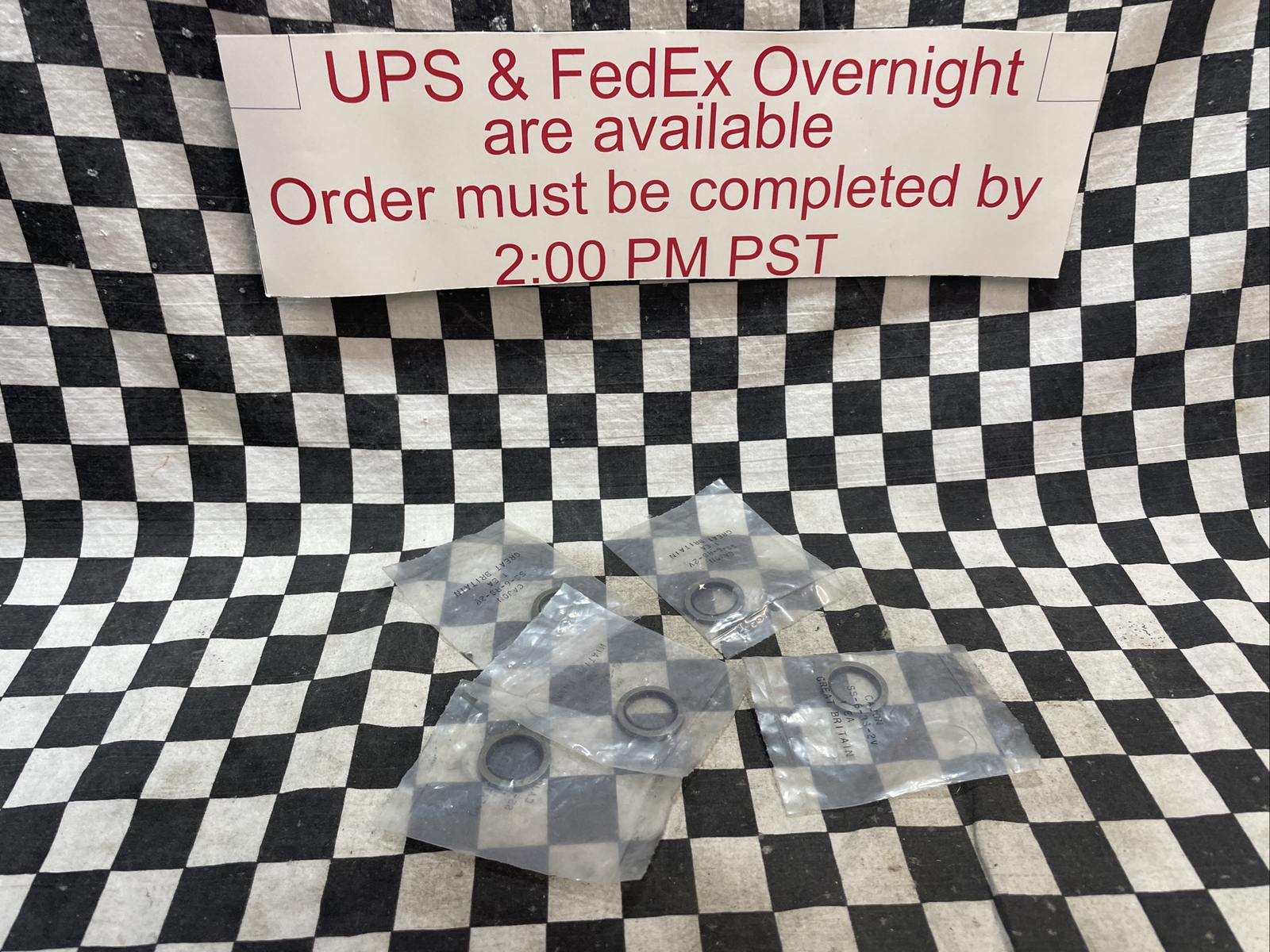 SWAGELOK SS-6-RS-2V, SS6RS2V, Gasket for 3/8″ ISO Parallel Thread, LOT OF 5 #M44