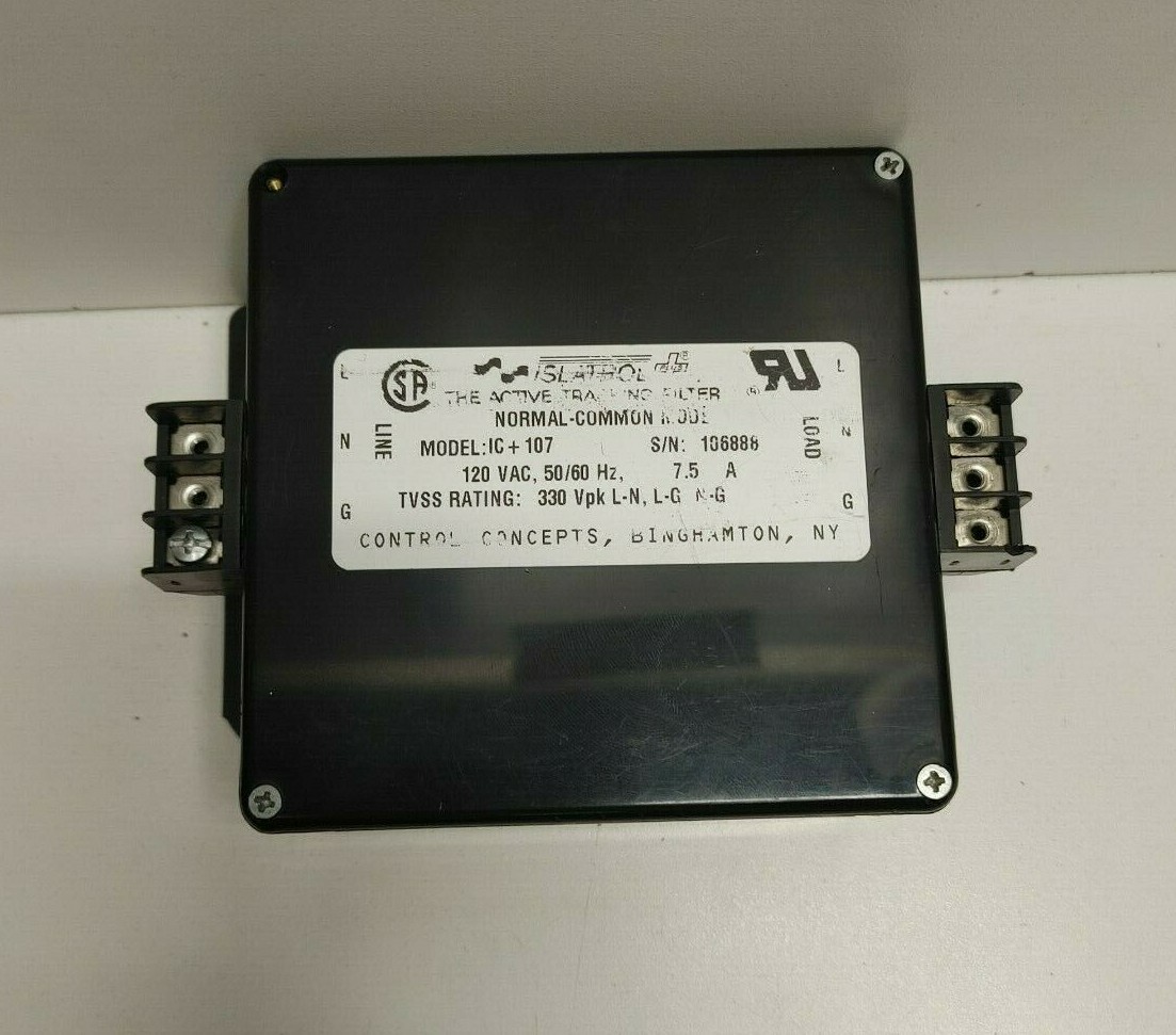 GUARANTEED! EMERSON SLATROL 120V ACTIVE TRACKING FILTER IC107 *BLEMISHED*