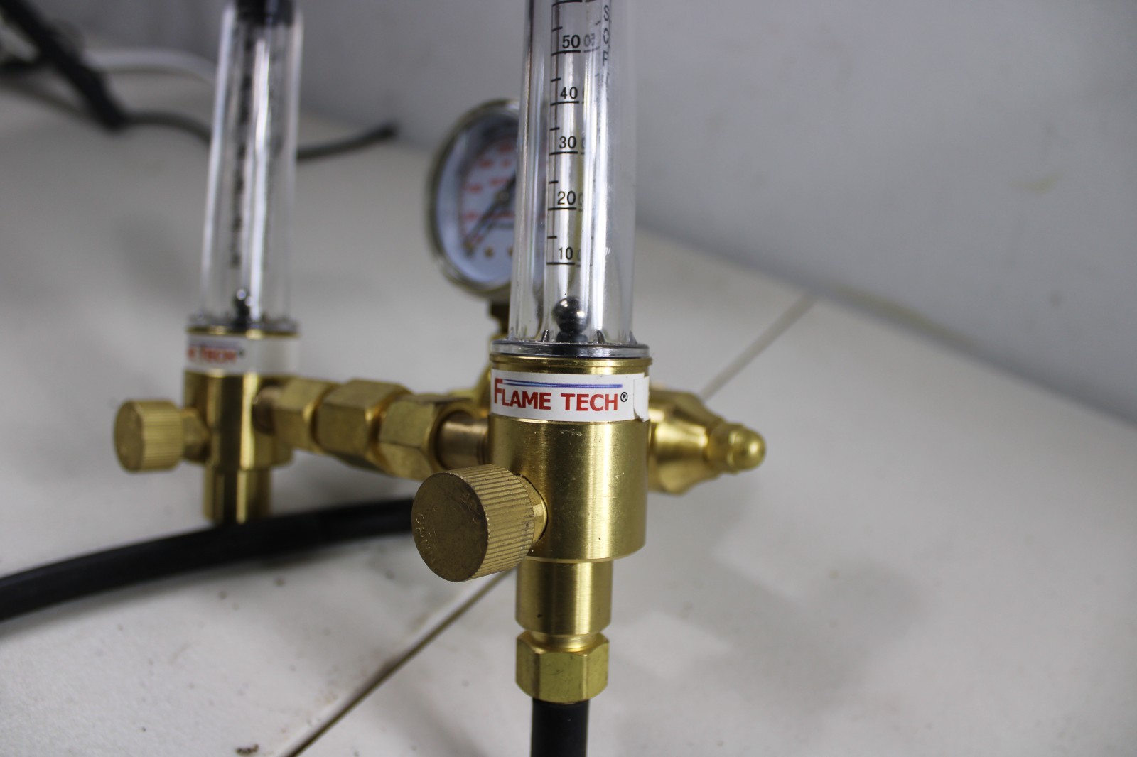 Flame Tech Dual Argon Flow Meter, 200-FL-AR-60-580, 200FLAR60580
