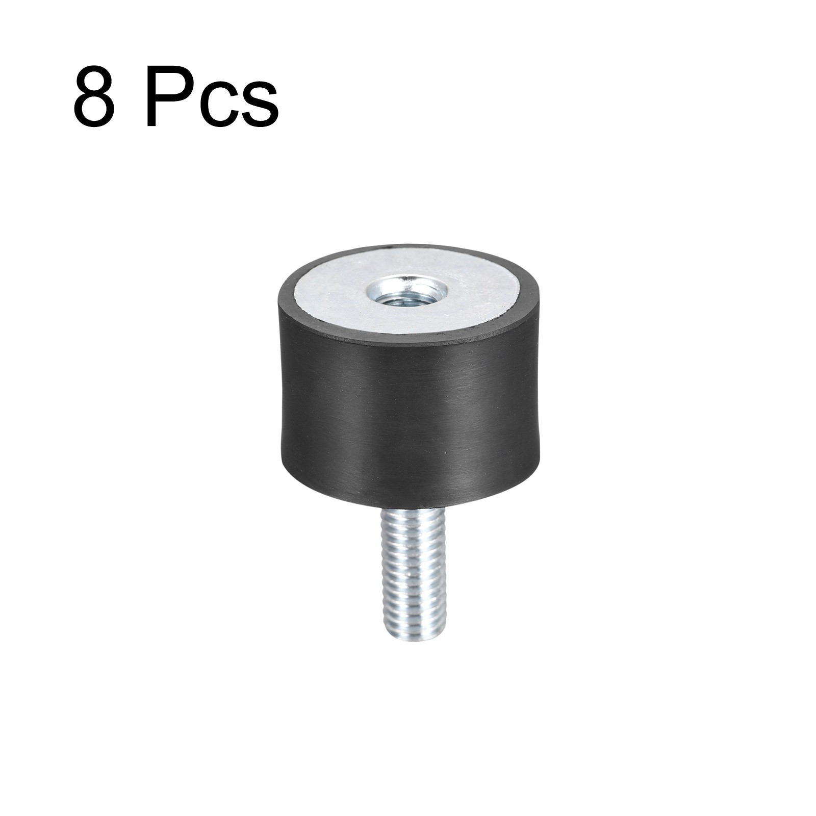 8Pcs M8 Male/Female D30xH20 Rubber Mount Vibration Isolator