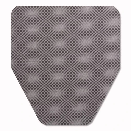 TOLCO Komodo Urinal Mat, Shield-Shaped, Gray Smooth Surface, 18″ x 20″, 6/Carton