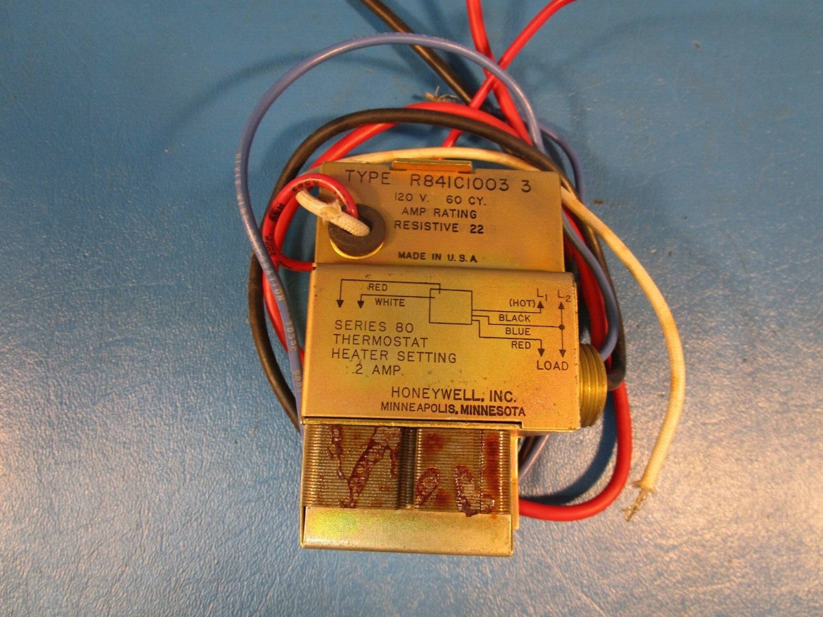 Honeywell R841C 1003 3, Relay, Electric Heat Relay 24VAC Coil 120V R841C1003 3