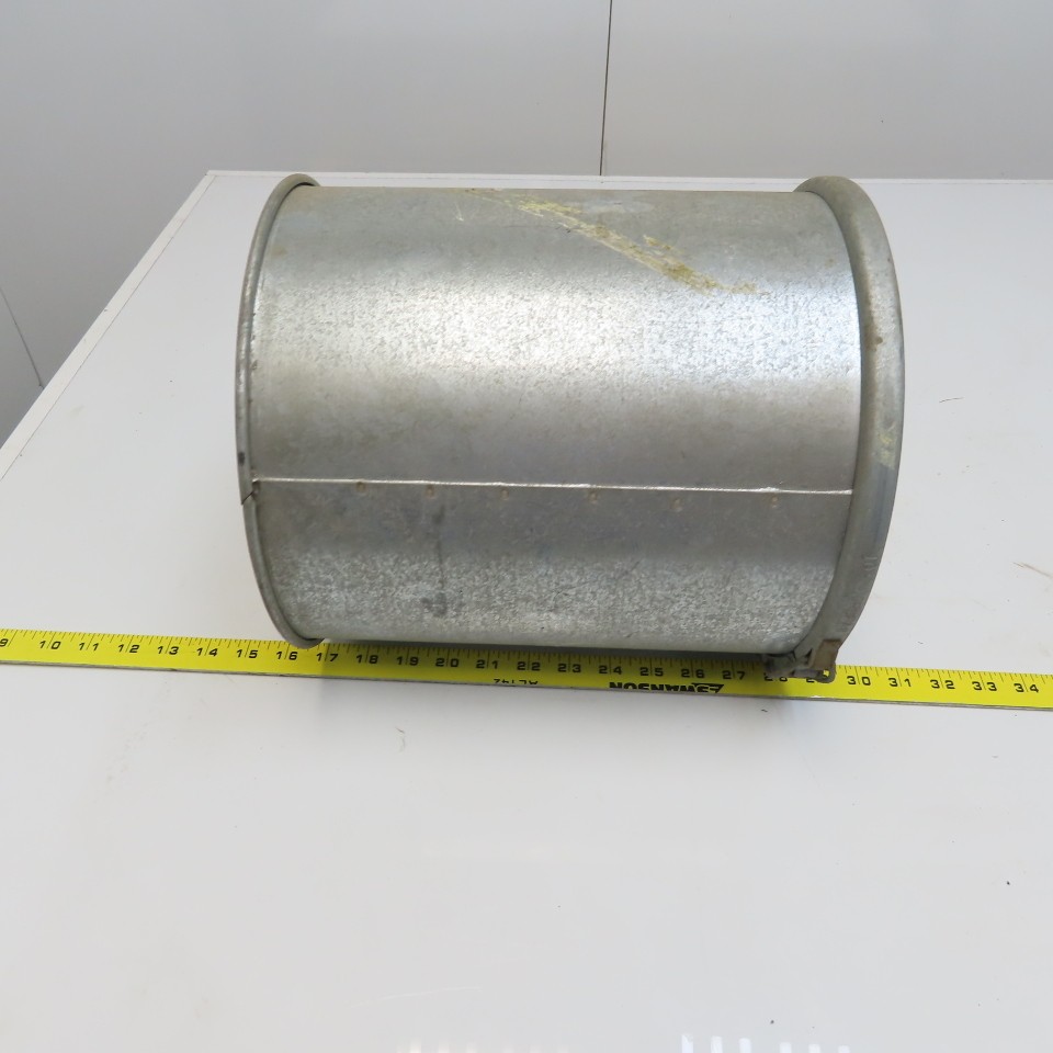 Quick-Clamp Rolled Edge Duct Nipple 10″ Dia x 11″ Galvanized Steel W/Clamp