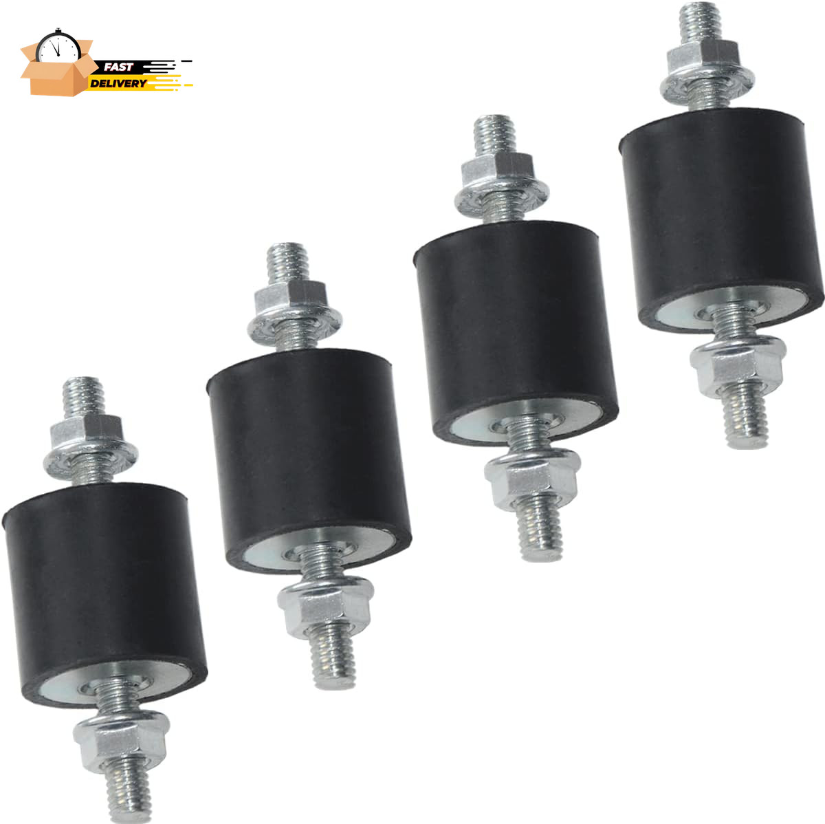 4Pcs 25 X 25Mm Rubber Mounts Rubber Vibration Isolator Mounts Shock Absorber Wi