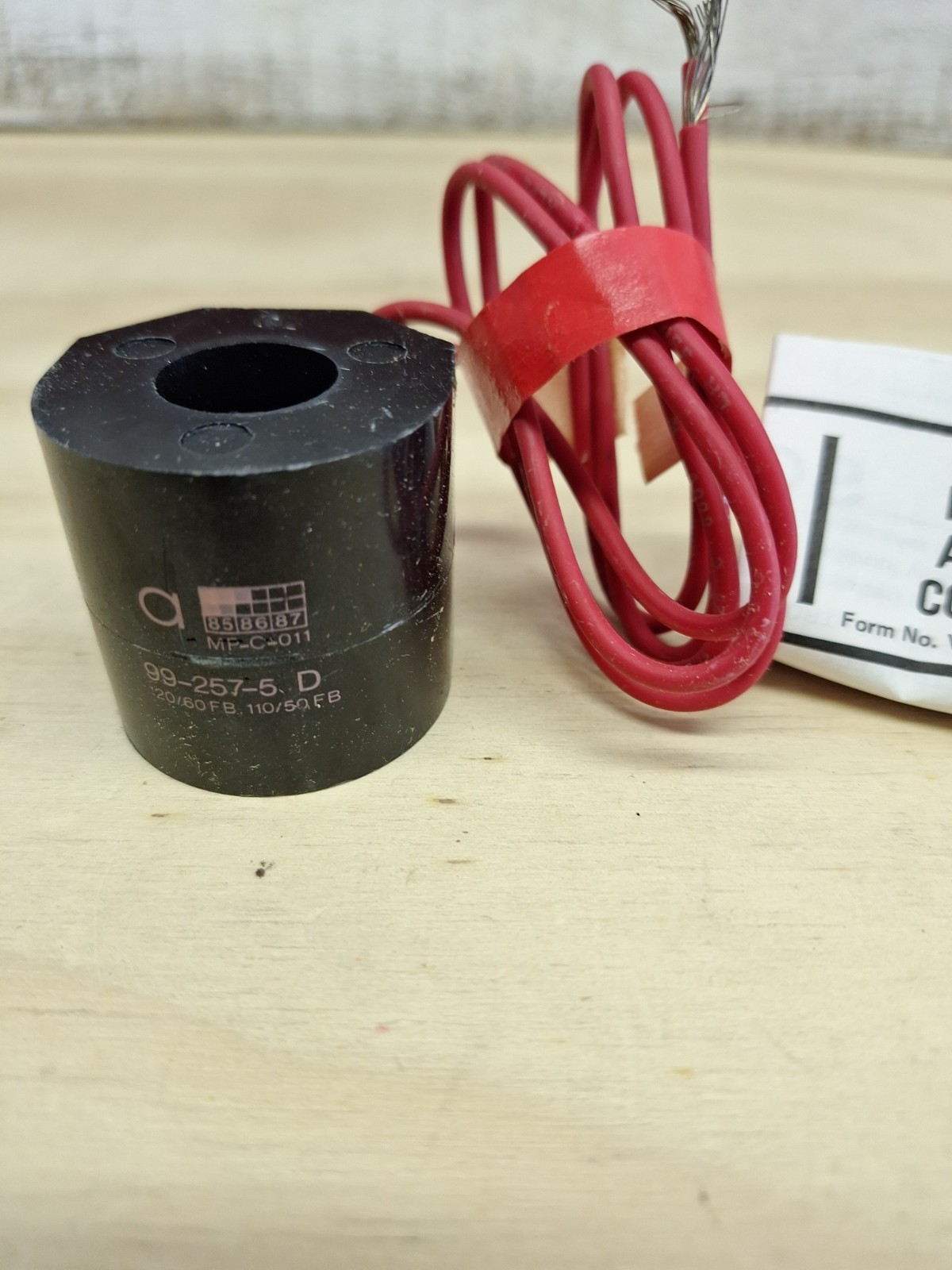 ASCO Red-Hat 99-257-5D Solenoid Valve Coil MP-C-011 120/60-110/50