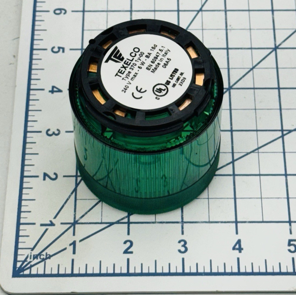 Texelco Type 370 1Y-00 Stack Light Green 240V 5W *WARRANTY*