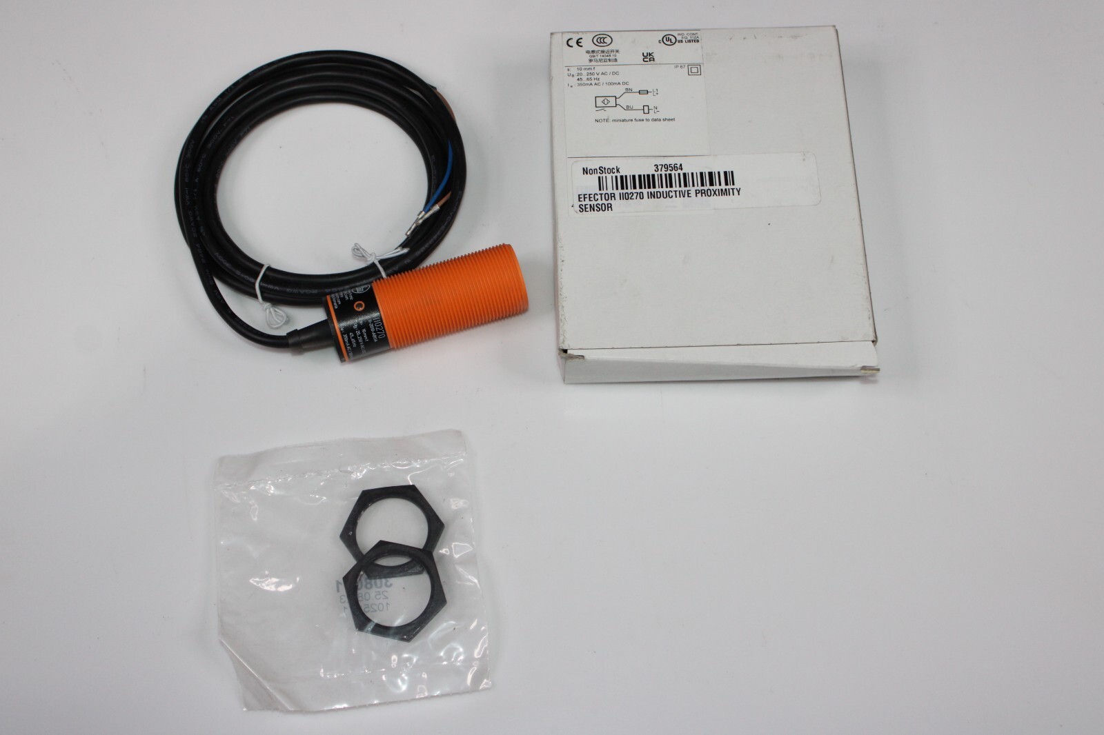 NEW IFM ELECTRONIC II0270 INDUCTIVE SENSOR II-2010-ABOA 45/65HZ 20/250VAC