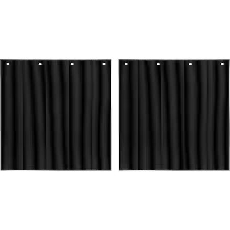 Buyers Products B24psrpbpkgd Mudflaps, 24 In X 24 In, Polymer, Black, 1 Pr