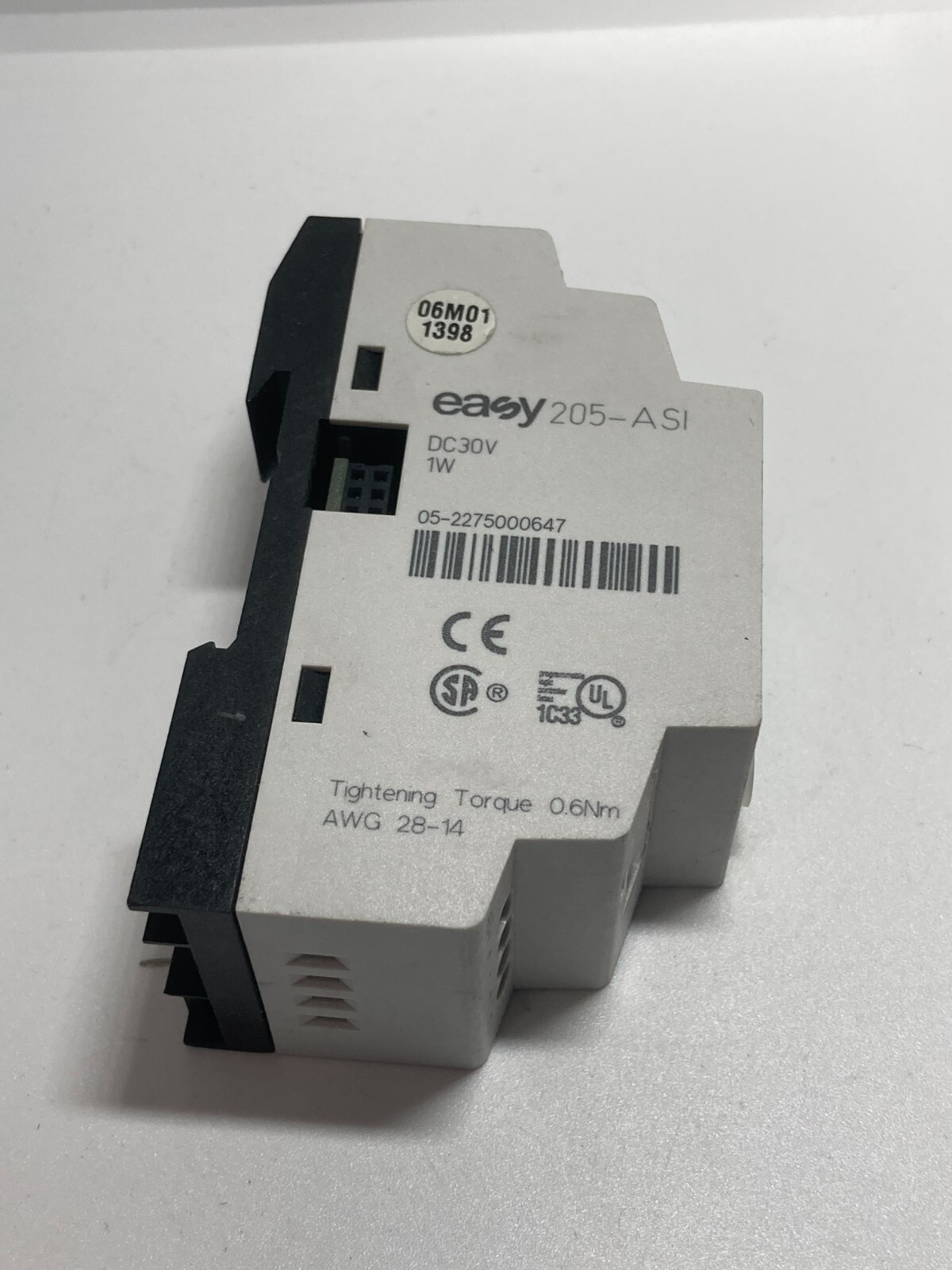 MOELLER EASY 205-ASI INTERFACE CONTROL RELAY 30VDC 1W NNB