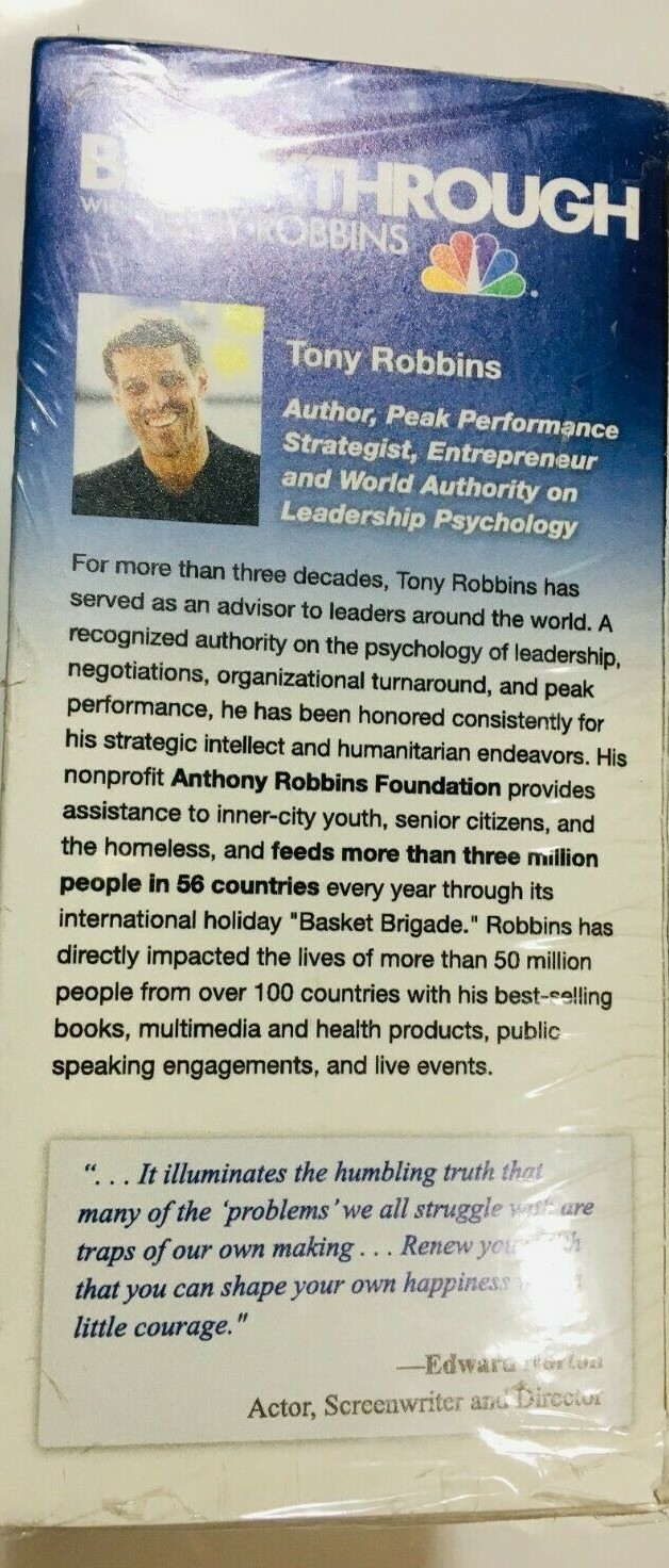 BREAKTHROUGH With Tony Robbins 6 DVD Box Set Episodes 1-6