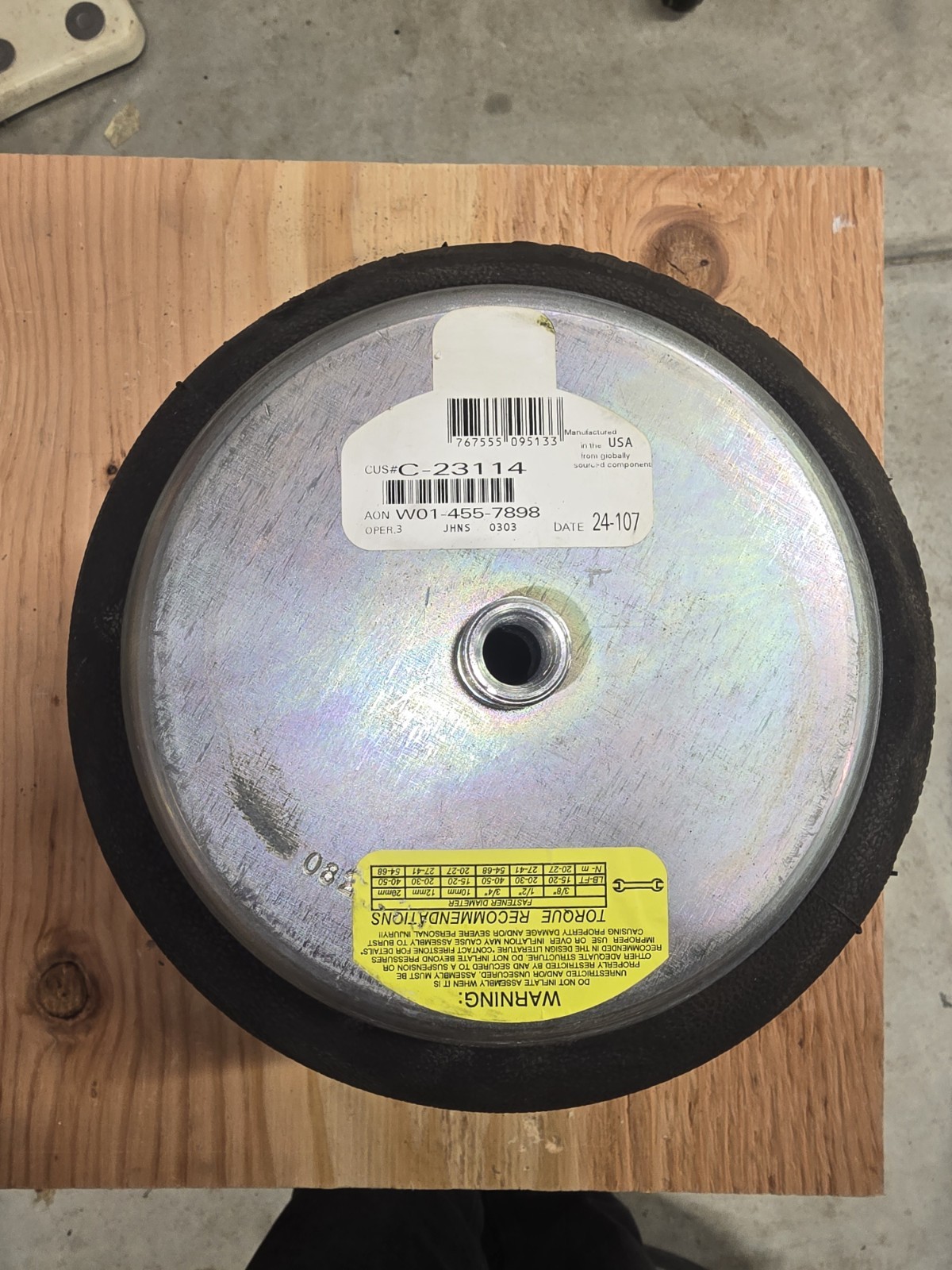 ⭐NEW⭐OEM FIRESTONE W01-455-7898 Airide Air Spring BELLOWS AIRSPRING HENDRICKSON