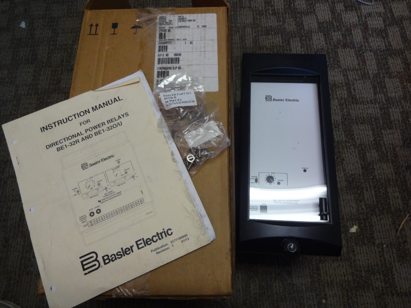 Basler Electric Be1-32r Sync Check Relay D2e A1p A0s1f