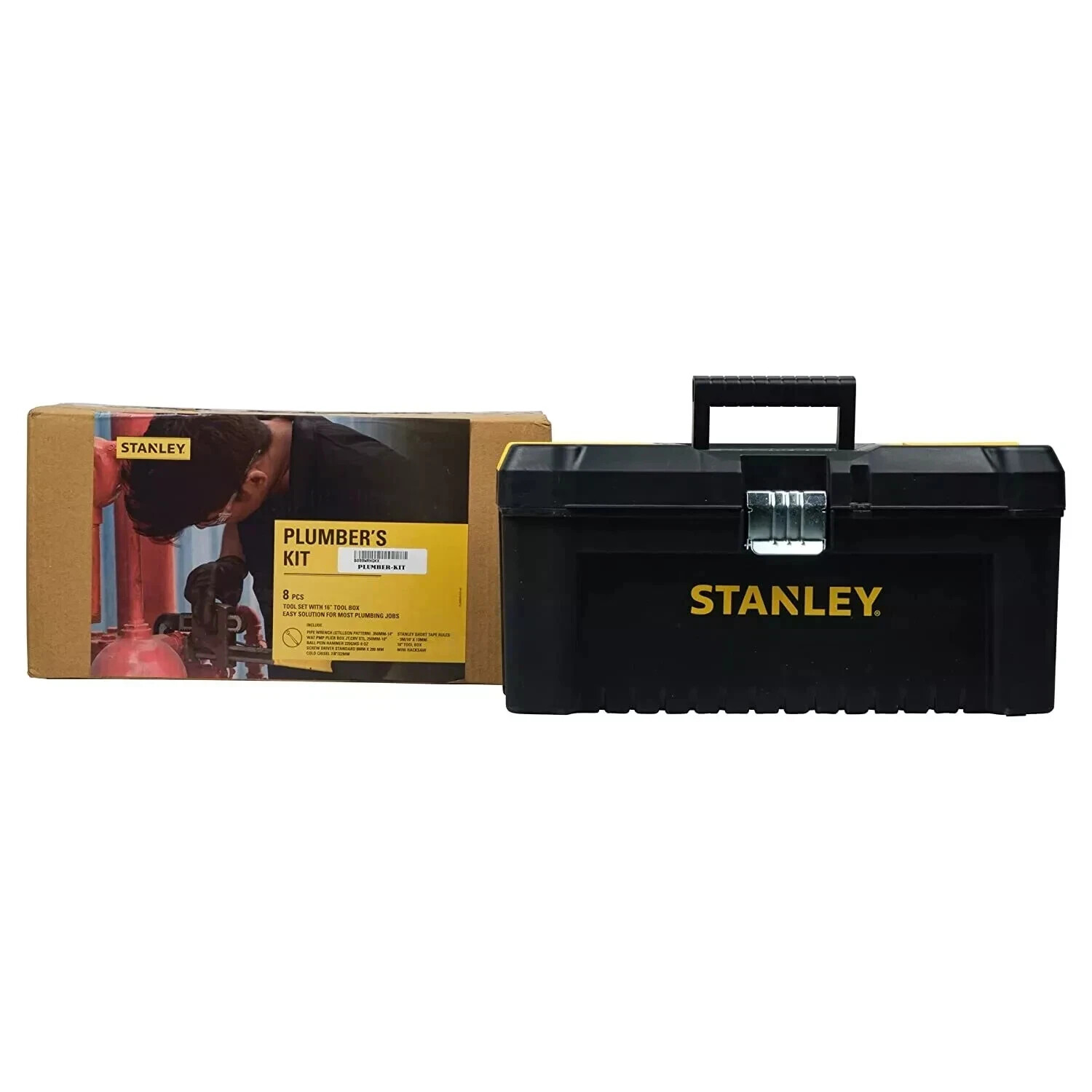 STANLEY PLUMBER-KIT All-in-One Kit for Home & Professional (8-Pieces) with Box