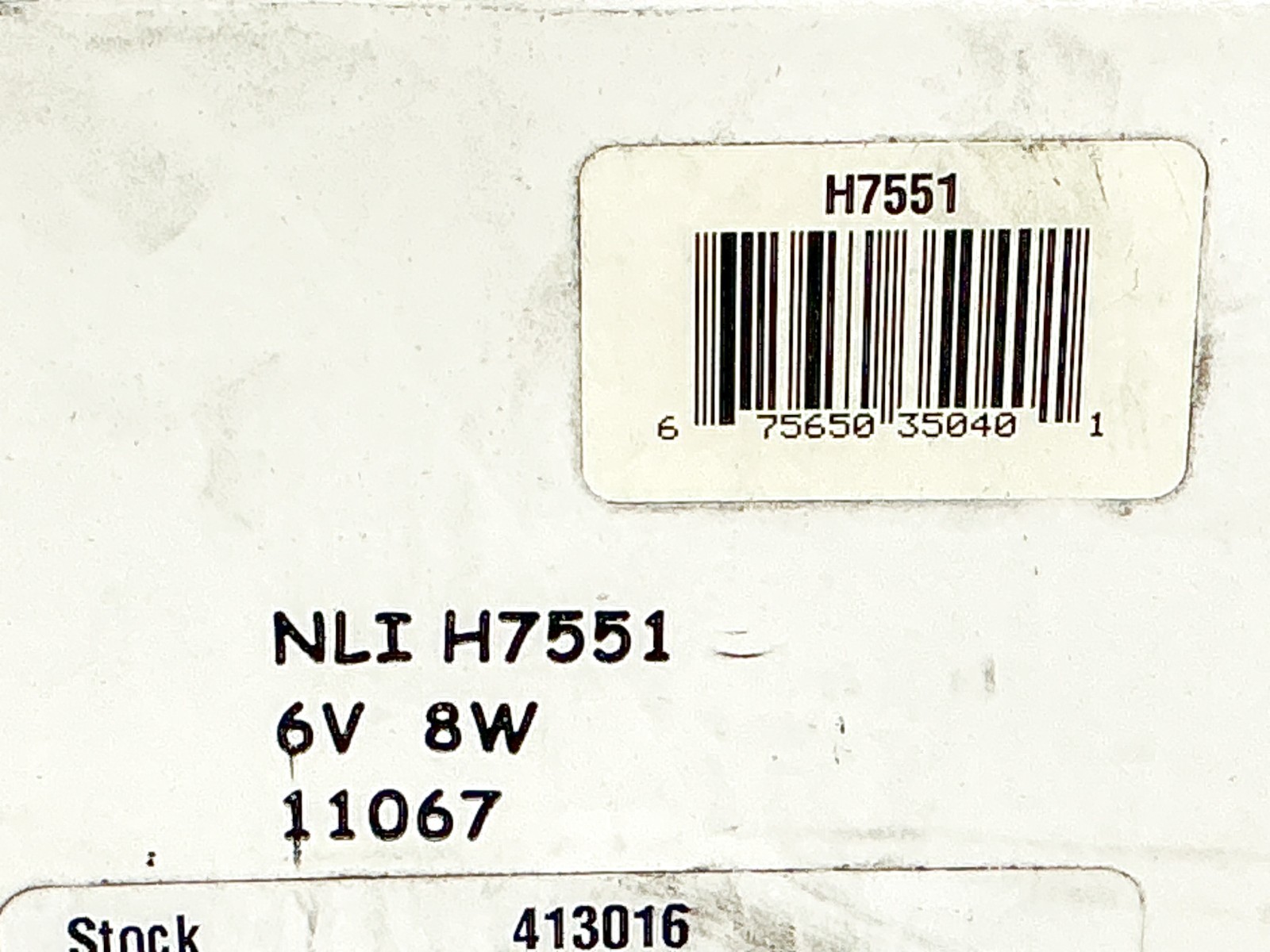 New Lot of 2 GE H7551 Halogen Beam Lamp 6V 8W