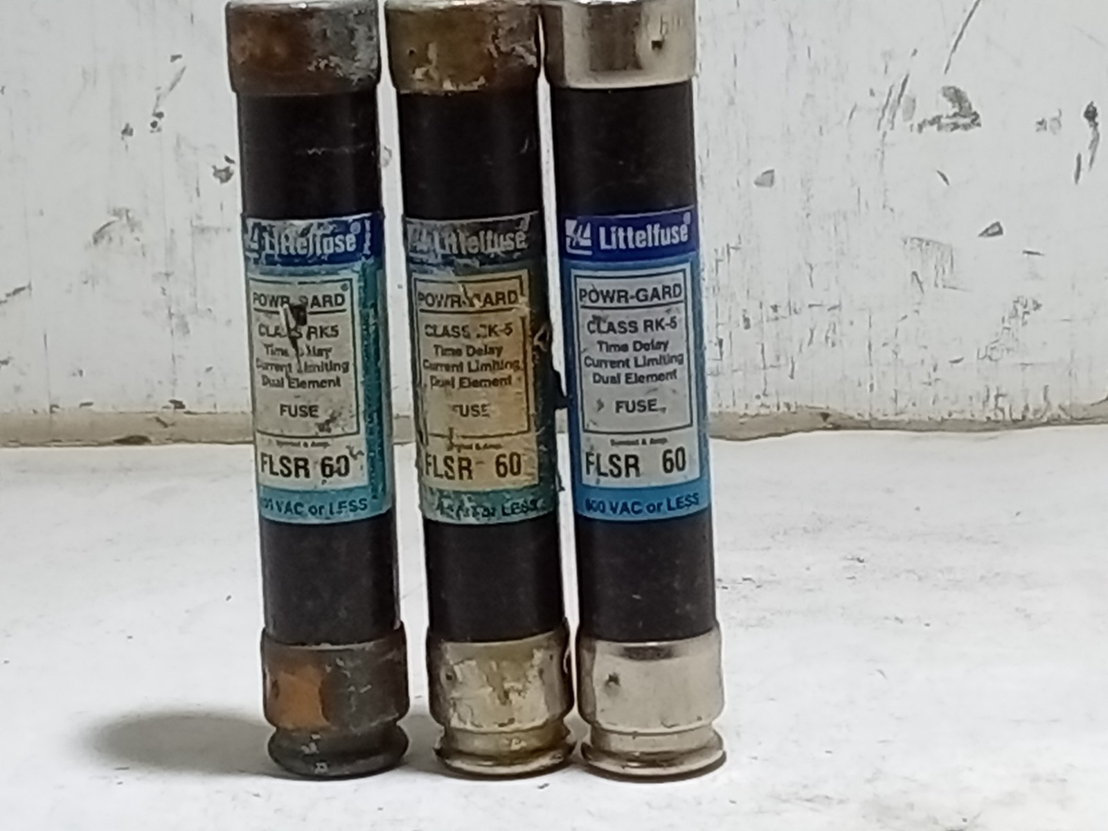 LOT OF 3 LITTELFUSE FLSR 60 FUSE 600VAC 60A (I2B7)