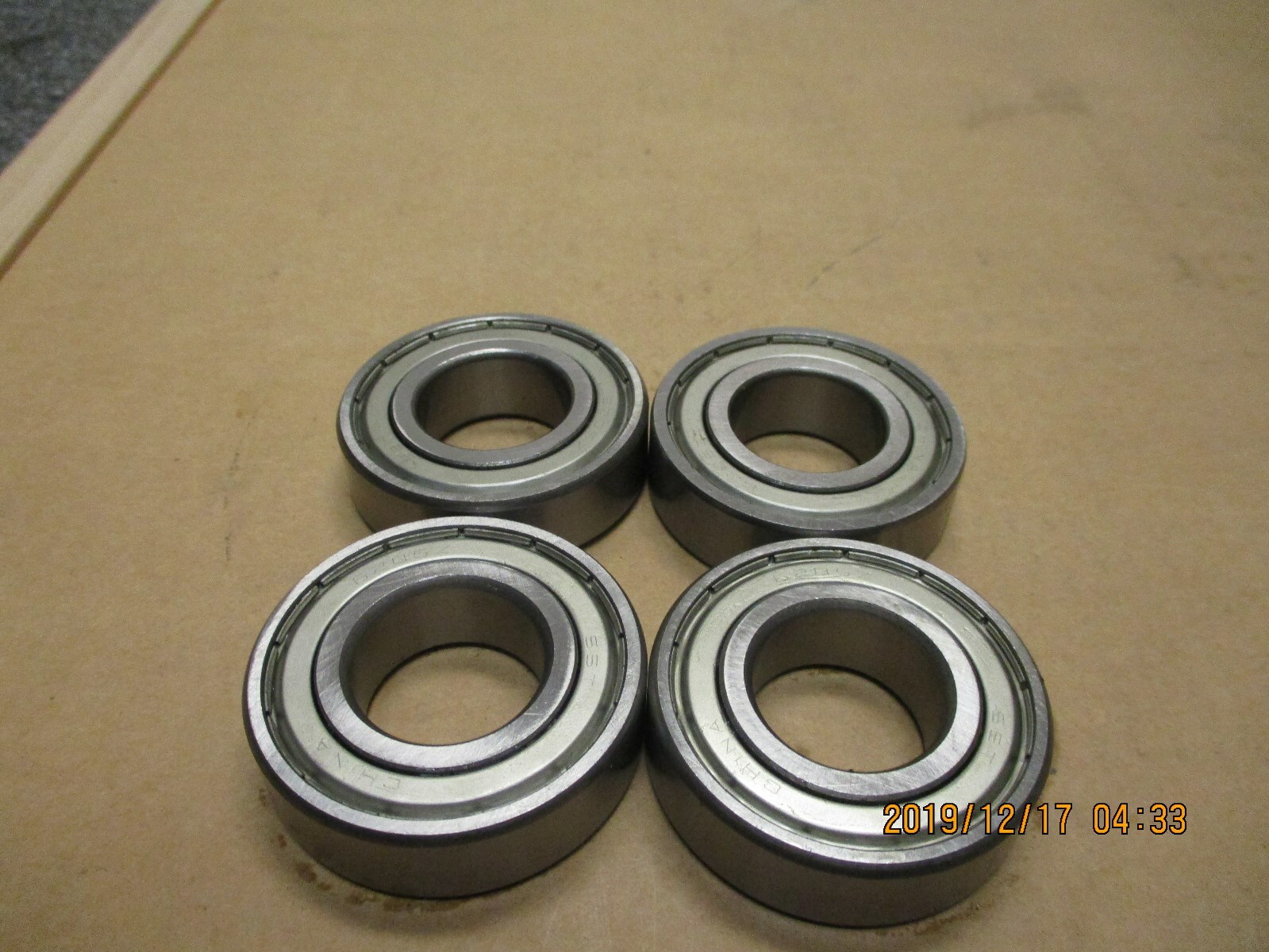 NEW OTHER, SST 6205-Z BALL BEARING, SINGLE SHIELD, 25MM X 52MM X 15MM, 4PCS LOT.