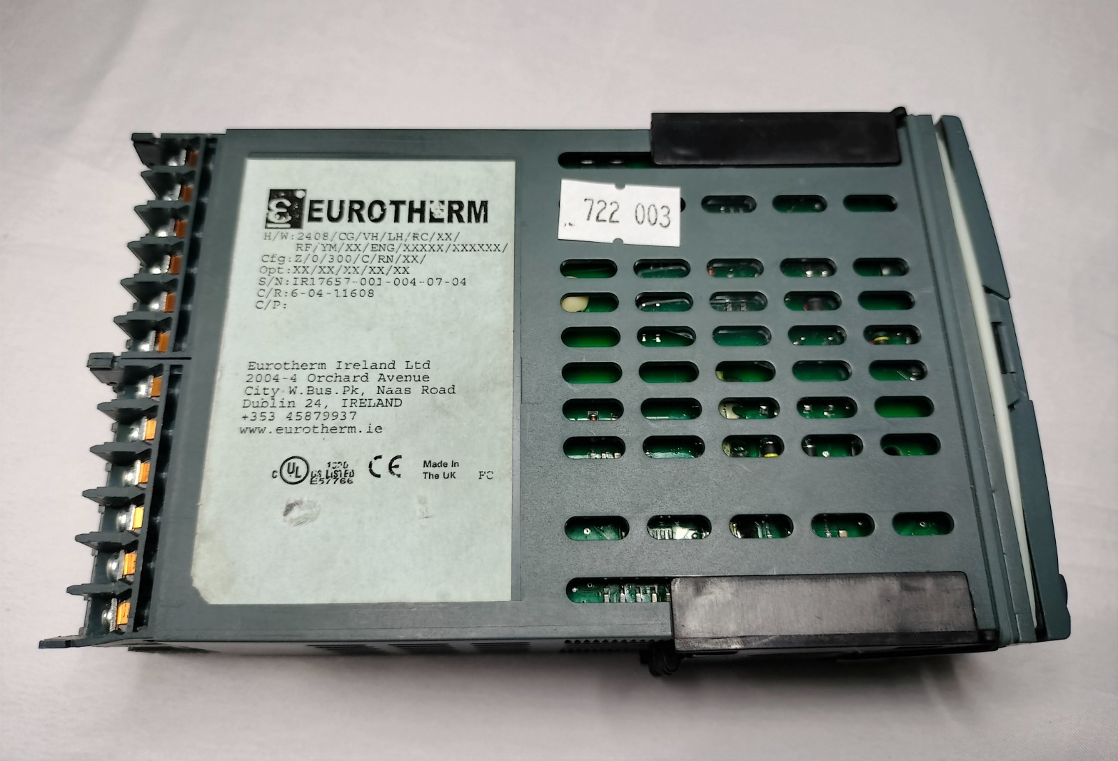 Eurotherm 2408/CG/VH/LH/RC/XX/RF/YM/XX/ENG/XXXXX/XXXXXX Controller
