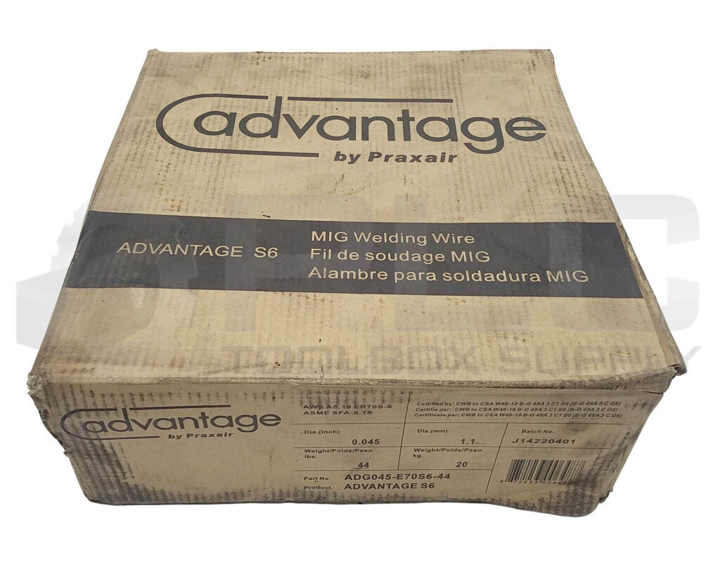 SEALED NEW ADVANTAGE ADG045-E70S6-44 MIG WELDING WIRE 0.045″ ER70S-6 44lb