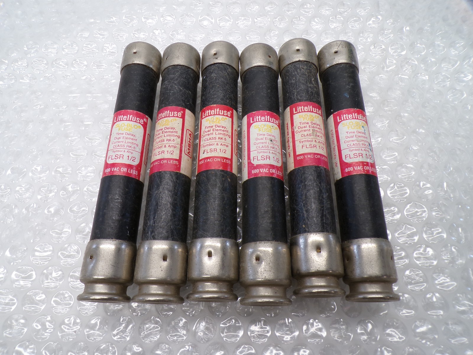 LITTELFUSE FLSR-1/2 FUSE LOT OF 6 NSNP