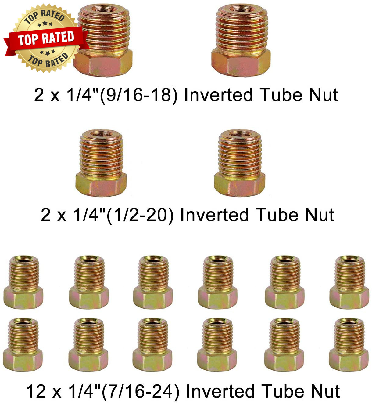 Brake Line Kit 25 Ft 1/4″ – Upgraded Zinc-Coated Flexible Brake Tubing Roll with