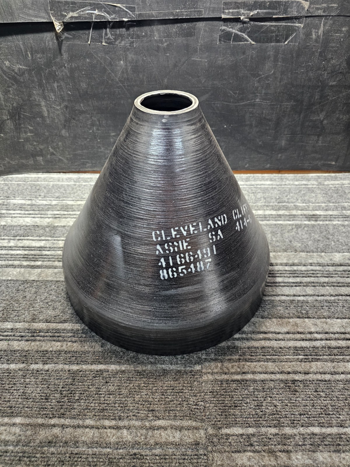Cleveland-Cliffs 4166491 865487 ASME SA 14″ x 13-1/4″ Conical Head, Black