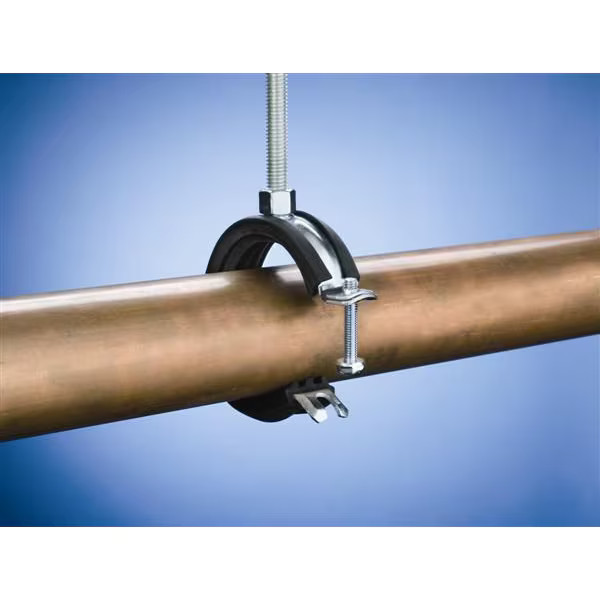 Nvent Caddy EZ-Riser Superfix Cushioned Pipe Clamp, 2 1/2 In, Thread Size (In.):