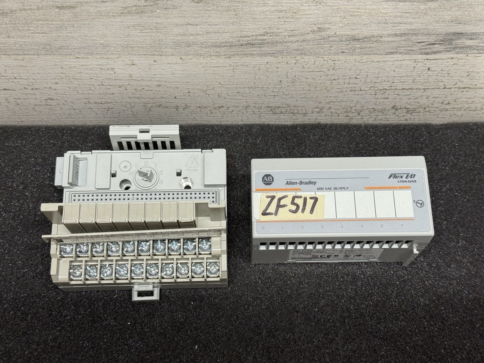 Allen Bradley 1794-OA8 module with 1794-TBNF terminal Base