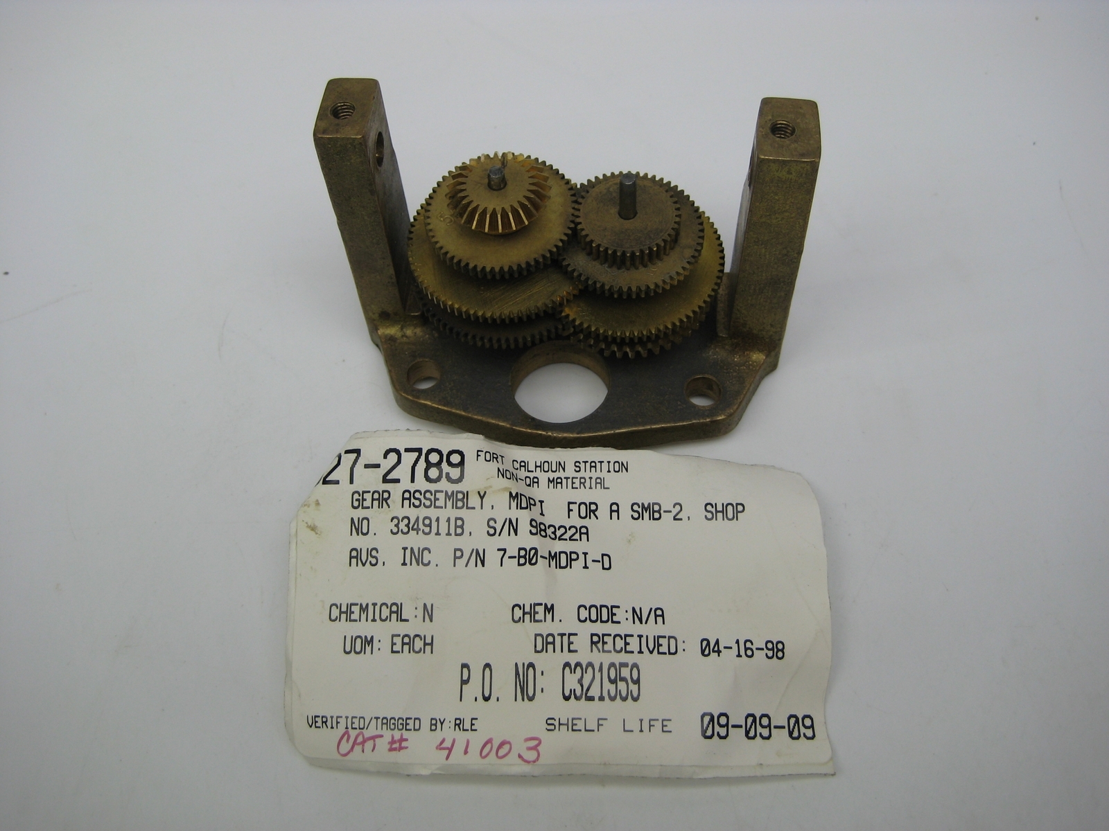 INDUSTRIAL SPARE 7-B0-MDPI-D GEAR ASSEMBLY NSNP
