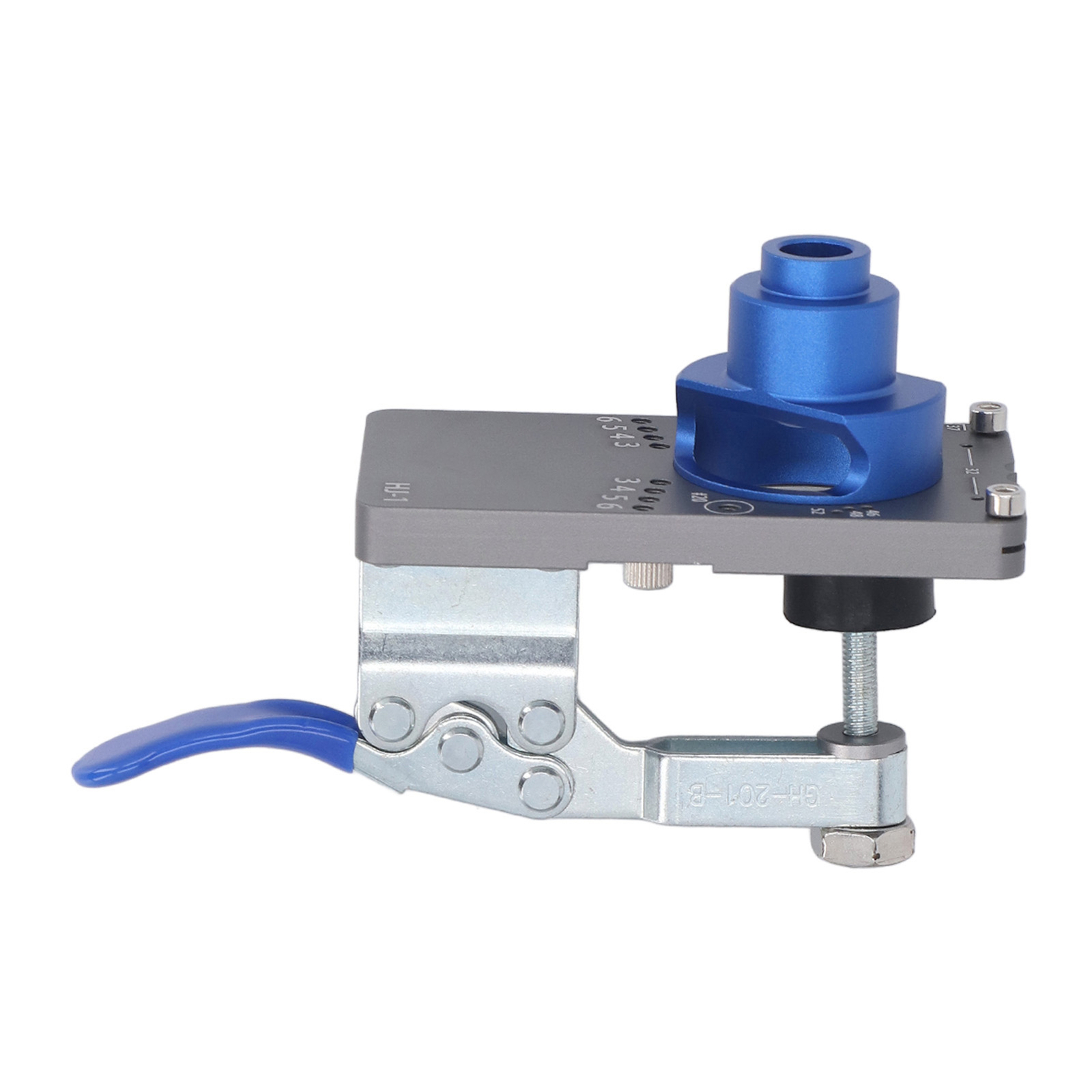 Multifunctional Aluminum Alloy Hinge Hole Drilling Jig for Woodworking