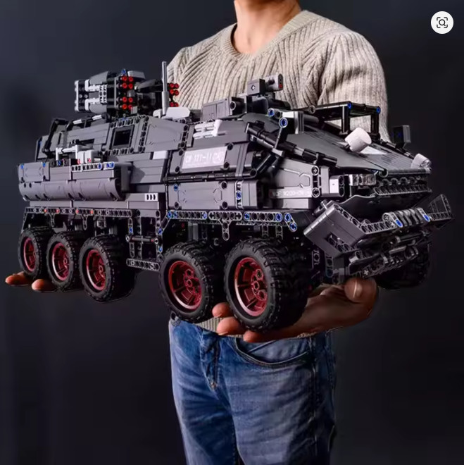 6 in 1 Military Building Blocks Tiger Police Car Armored Vehicle Aircraft Set…