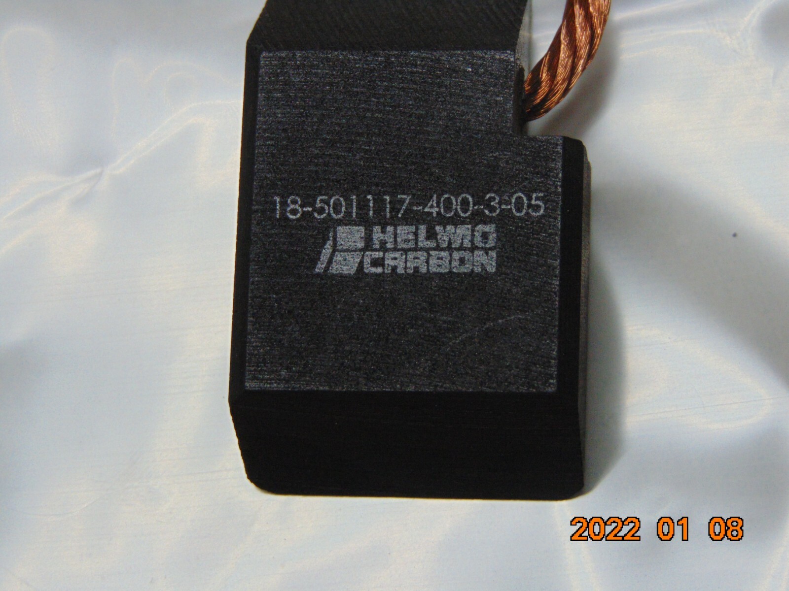 (1) HELWIG CARBON MOTOR BRUSHE 1/2″ X 1-1/8″ X 1-3/4″ THICK X WIDTH X HEIGHT