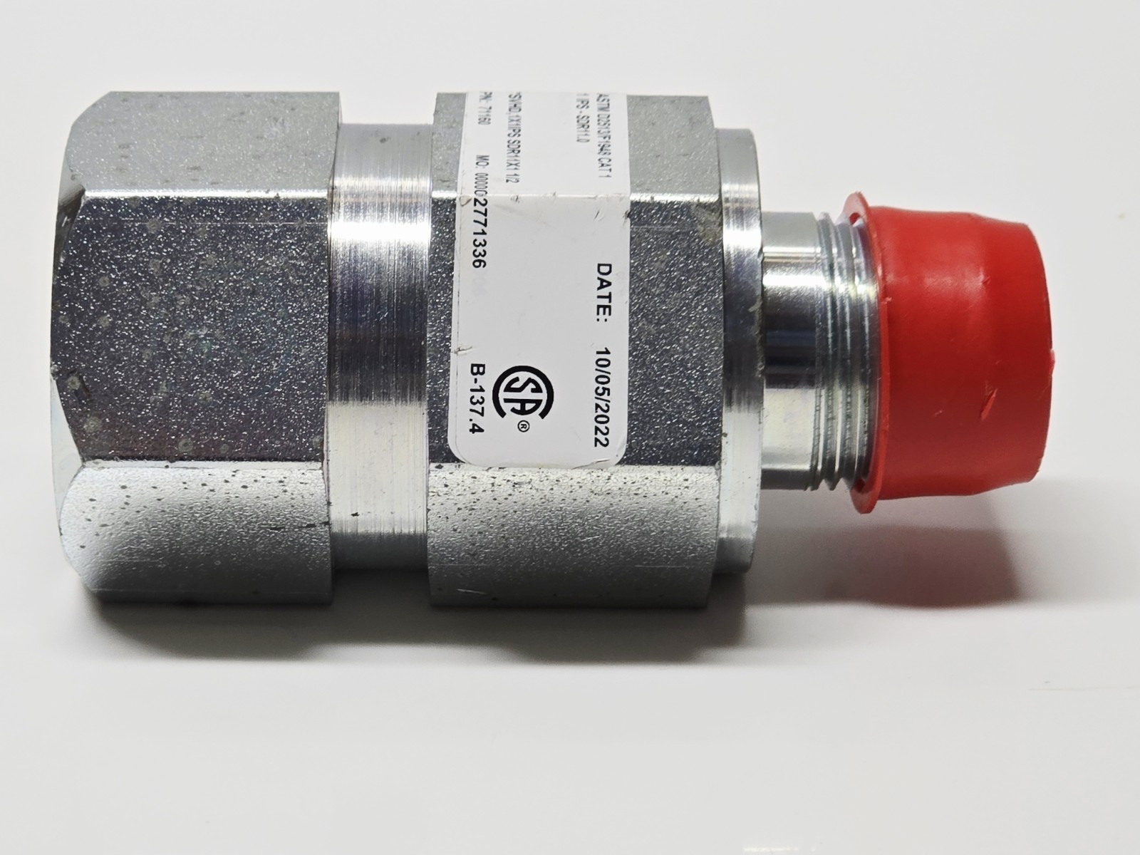 Servi-Sert 71160 1″ IPS SDR11 CAT 1 Transition Fitting ASTM D2513/F1948 Gas Pipe