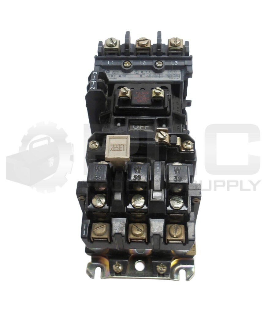 ALLEN BRADLEY 509-AOD /B STARTER W/ CB236 W/ 592-BOW16 /A W/ 595-A /B *READ*