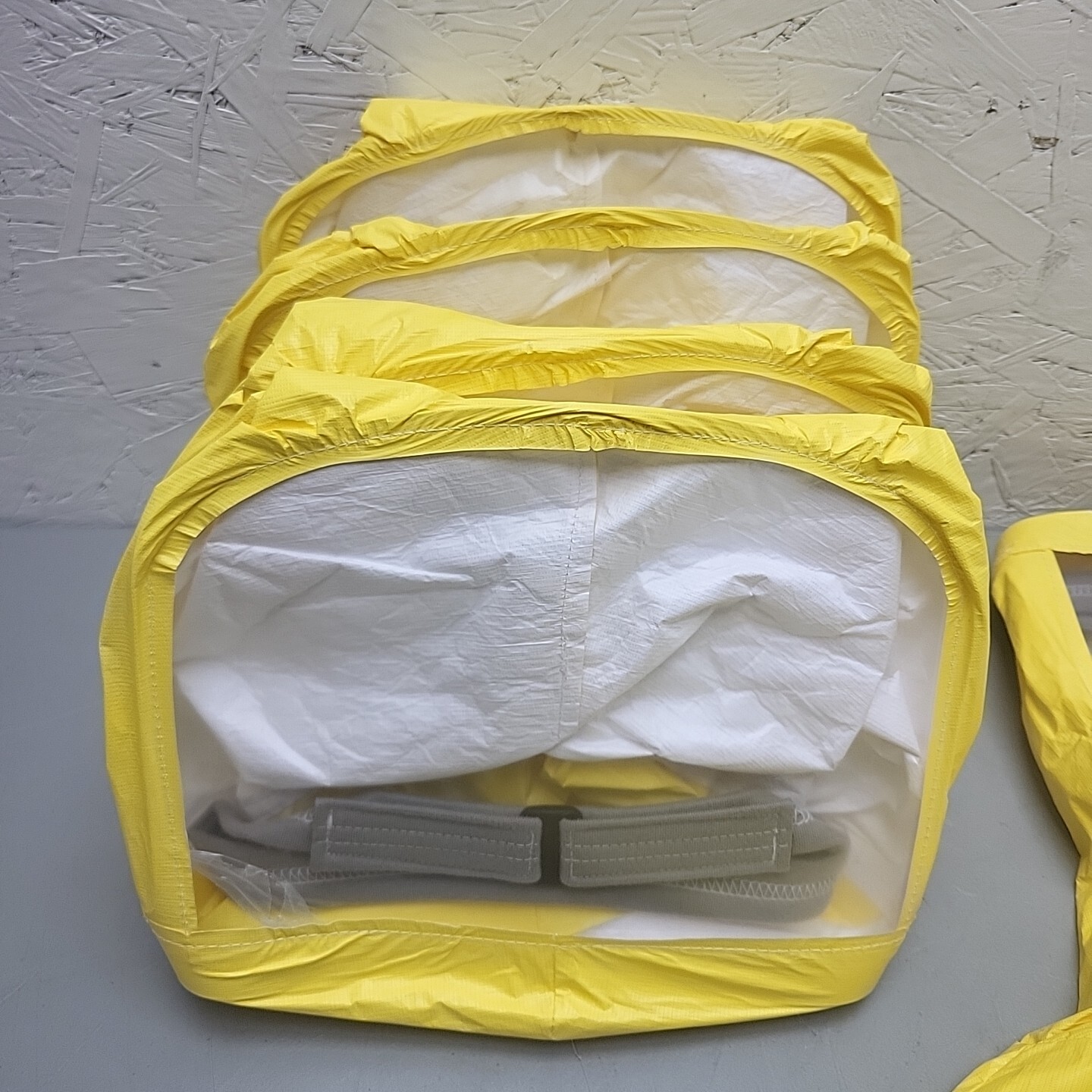 5 Pack Tychem AirBoss Loose Fitting PAPR Hood W/ Cape FlexAir PAPR System Yellow