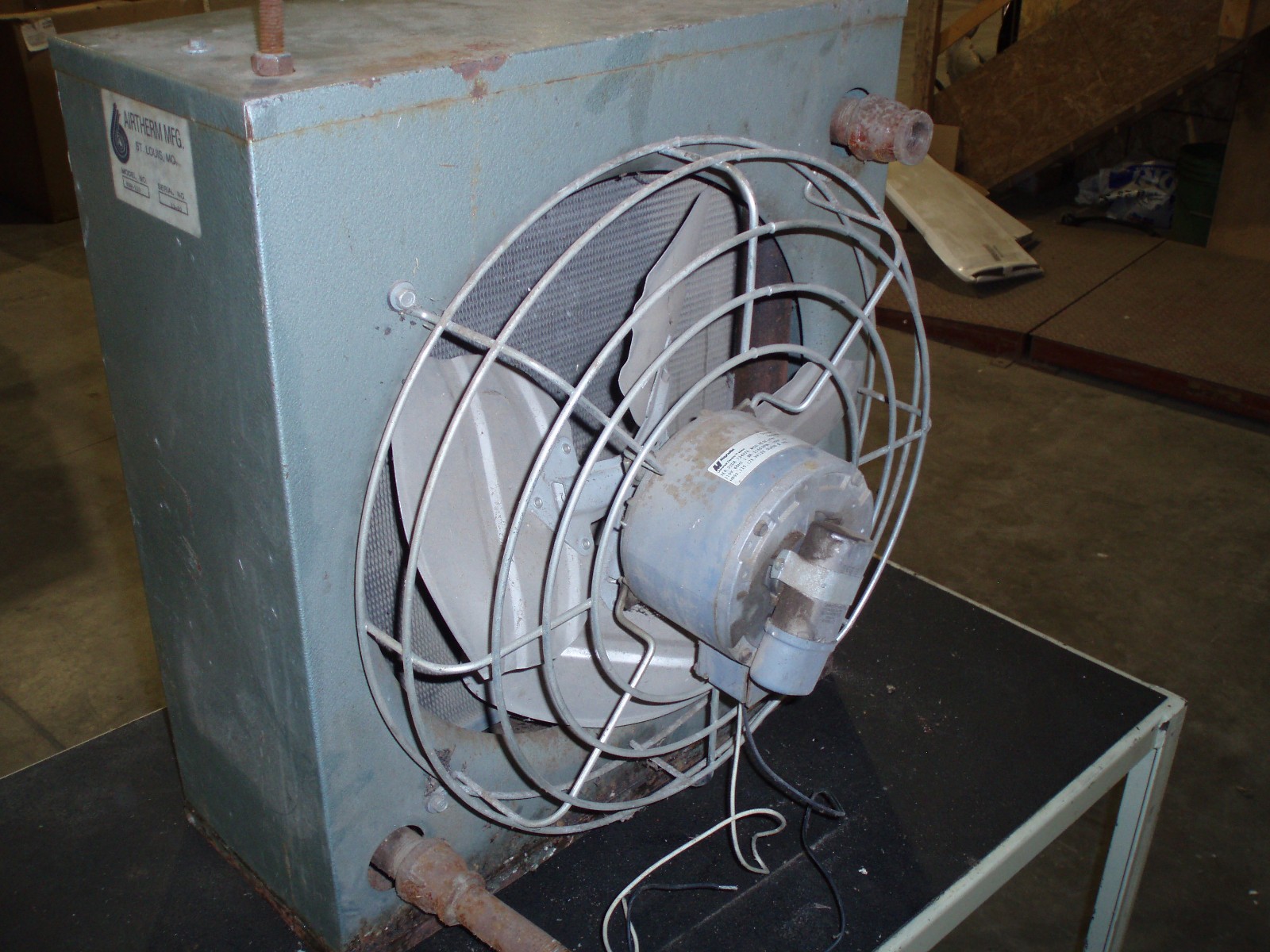 AIRTHERM HSW-110 HEATER UNIT HOT WATER STEAM UNIT WITH MAGNETEK .16 HP MOTOR