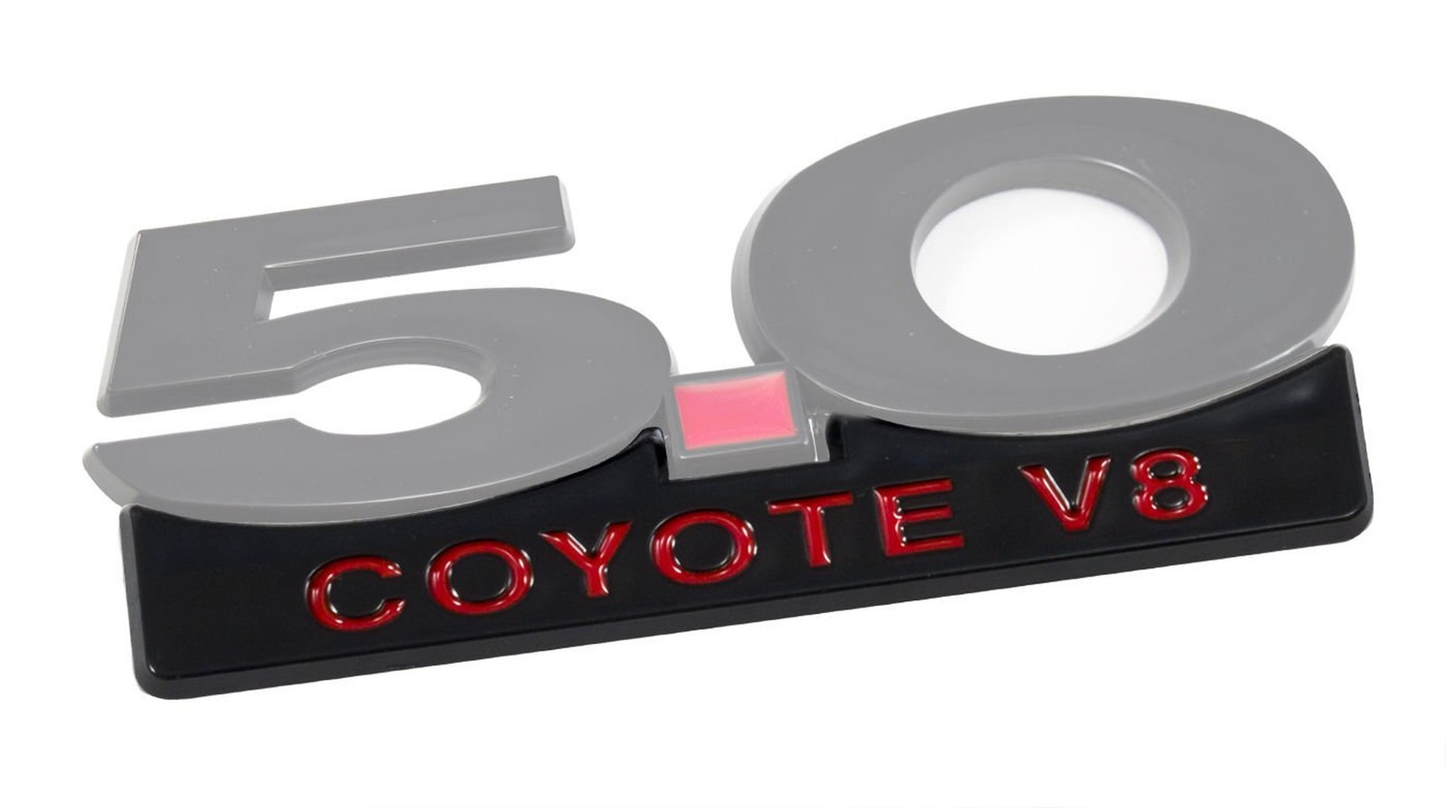 2011-2014 Mustang GT 5.0 Coyote V8 Black & Red Add-On Accent Emblem