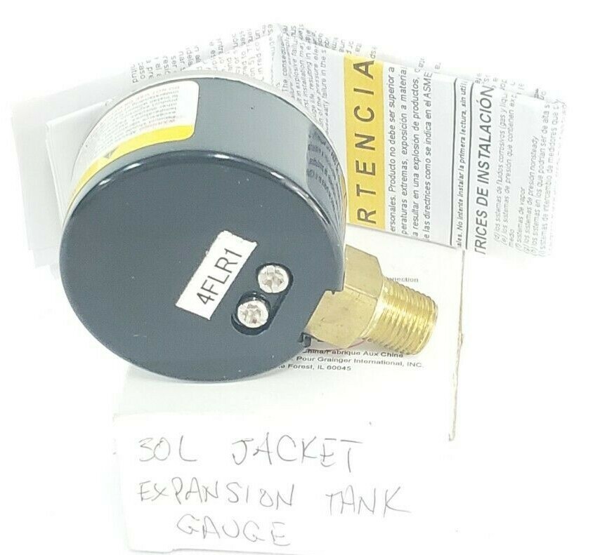 LOT OF 2 NEW GENERIC 4FLR1 PRESSURE GAUGES SIZE: 1-1/2” PSI: 0-60
