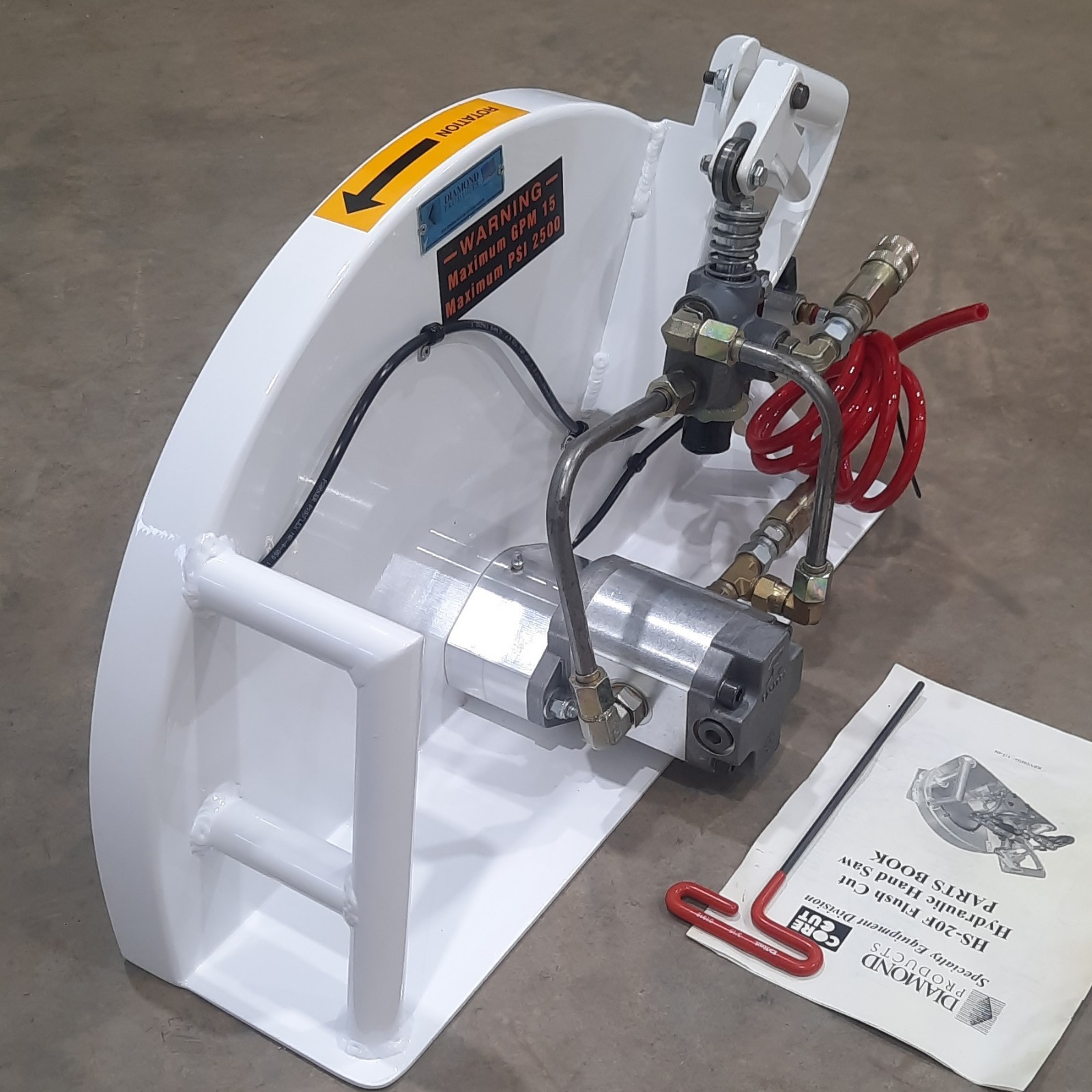 Diamond Products HS Series Flush Cut Hydraulic Hand Saw 15 GPM Concrete Wall Saw