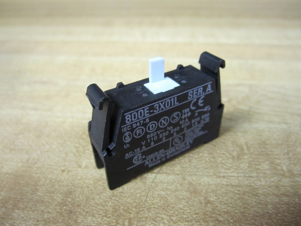 Allen Bradley 800E-3X01L Contact Cartridge 800E3X01L (Pack of 3)