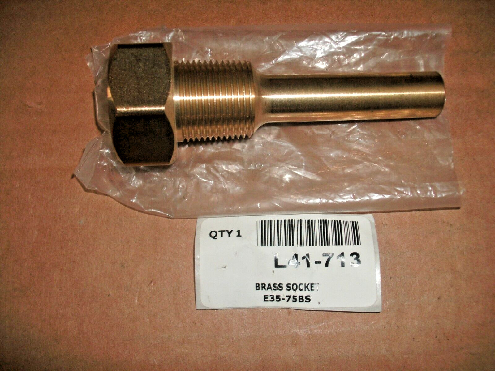 WEISS INSTRUMENTS E35-75BS 3/4″ NPT 3-1/2″ STEM BRASS THERMOWELL
