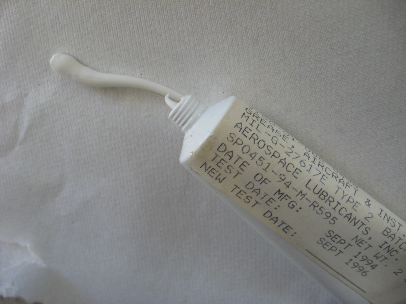4 Tubes Tribolube-16 Synthetic Grease w/ T…on PTFE MIL-G-27617E Type 2 2 oz