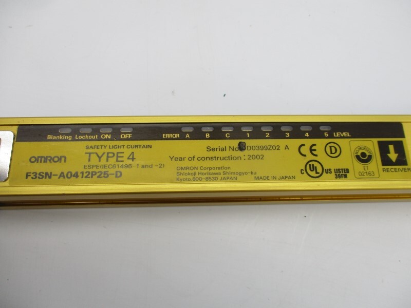 OMRON F3SN-A0412P25-D 24VDC 0.2-10M UNMP