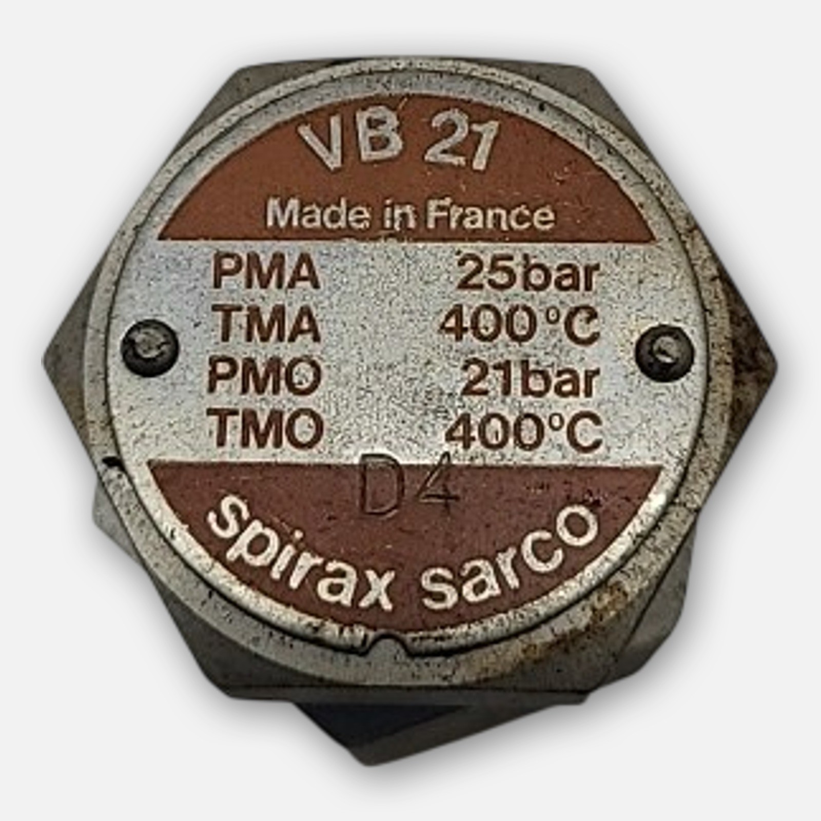 NEW SPIRAX SARCO VB 21 VACUUM BREAKER 25BAR PMA, 21BAR PMA