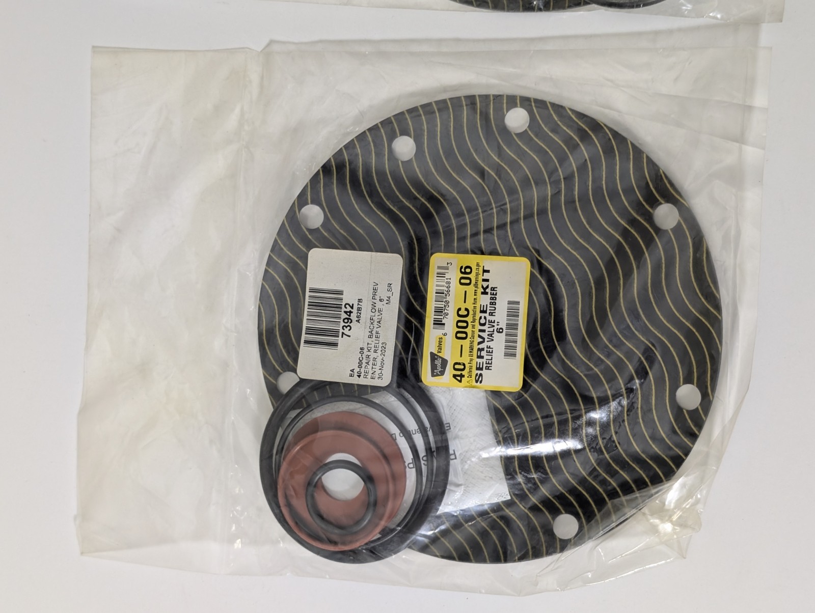 2x Apollo Valves 40-00C-06 Service Kit Relief Valve Rubber 6″ Backflow Preventer