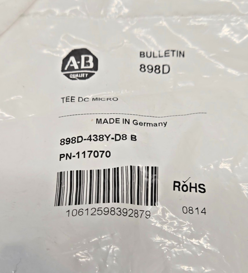898D-438Y-D8 B T-Port, Dual-Channel PN-117070 *New / Sealed Bag
