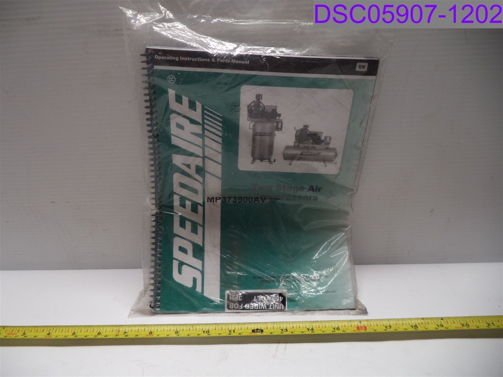 Speedaire Two Stage Air Compressors Operating Instructions & Parts Manual