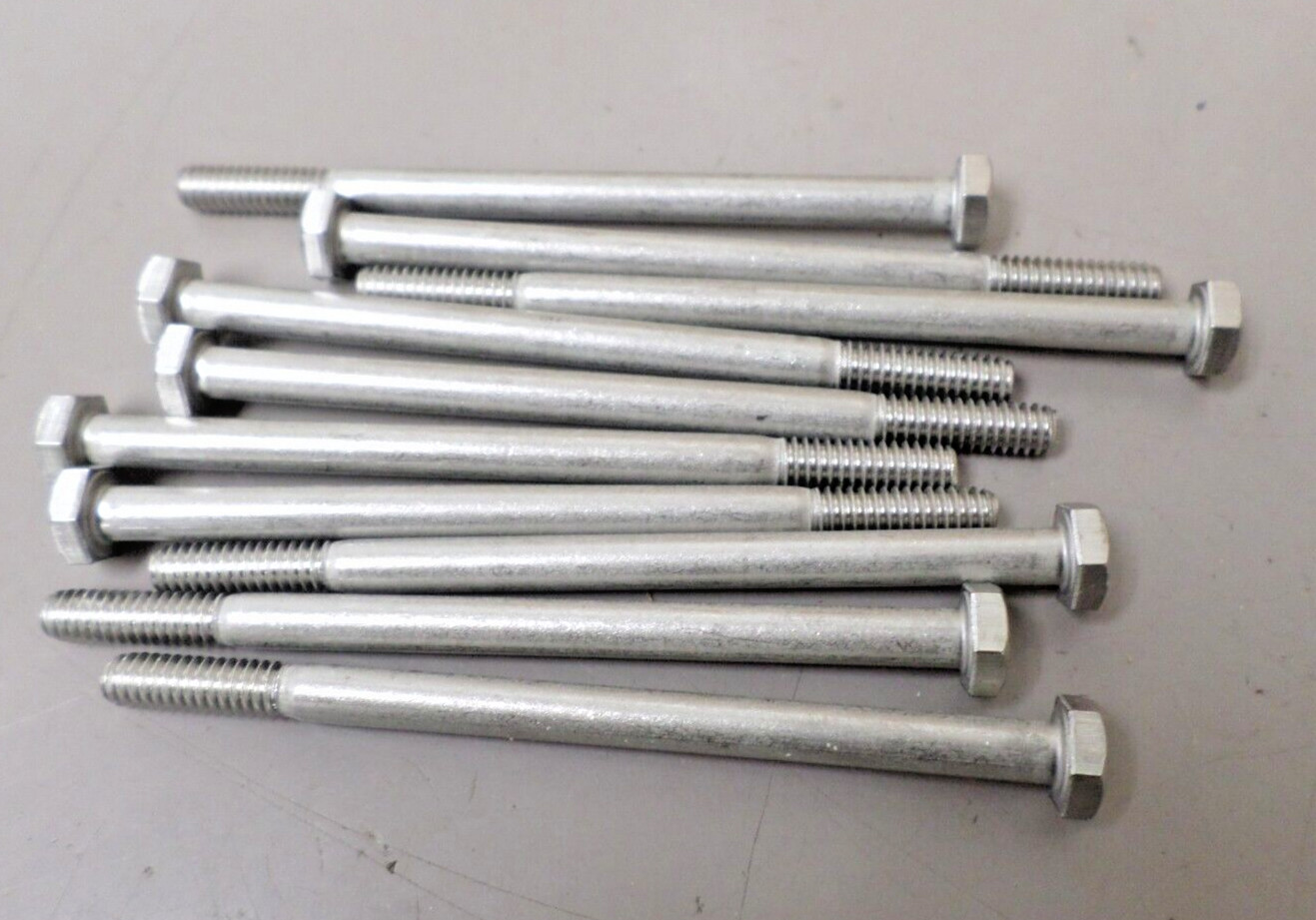 Lot of 10 – 1/4-20 x 4 Stainless Steel Coarse Hex Bolt F593C THE