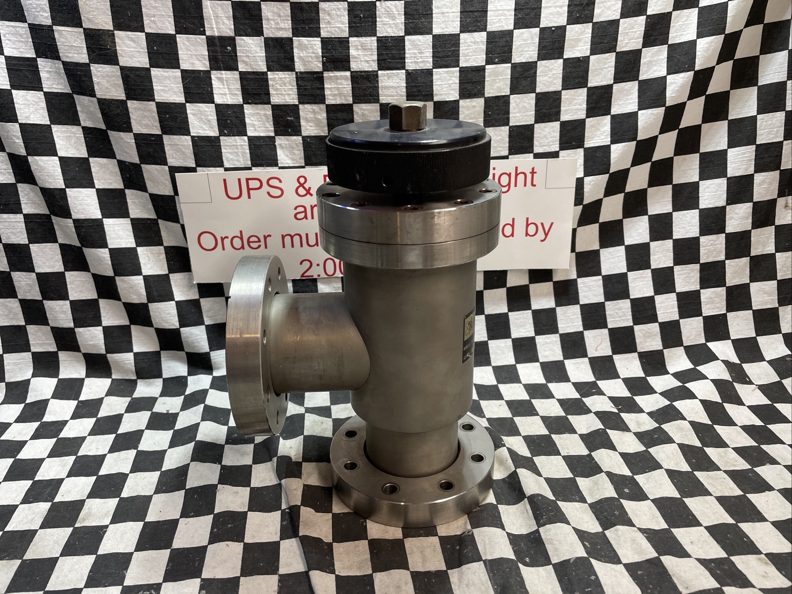 HUNTINGTON MANUAL ANGLE VALVE CONFLAT 4.50″, MV-250, MV250, SHIPSAMEDAY