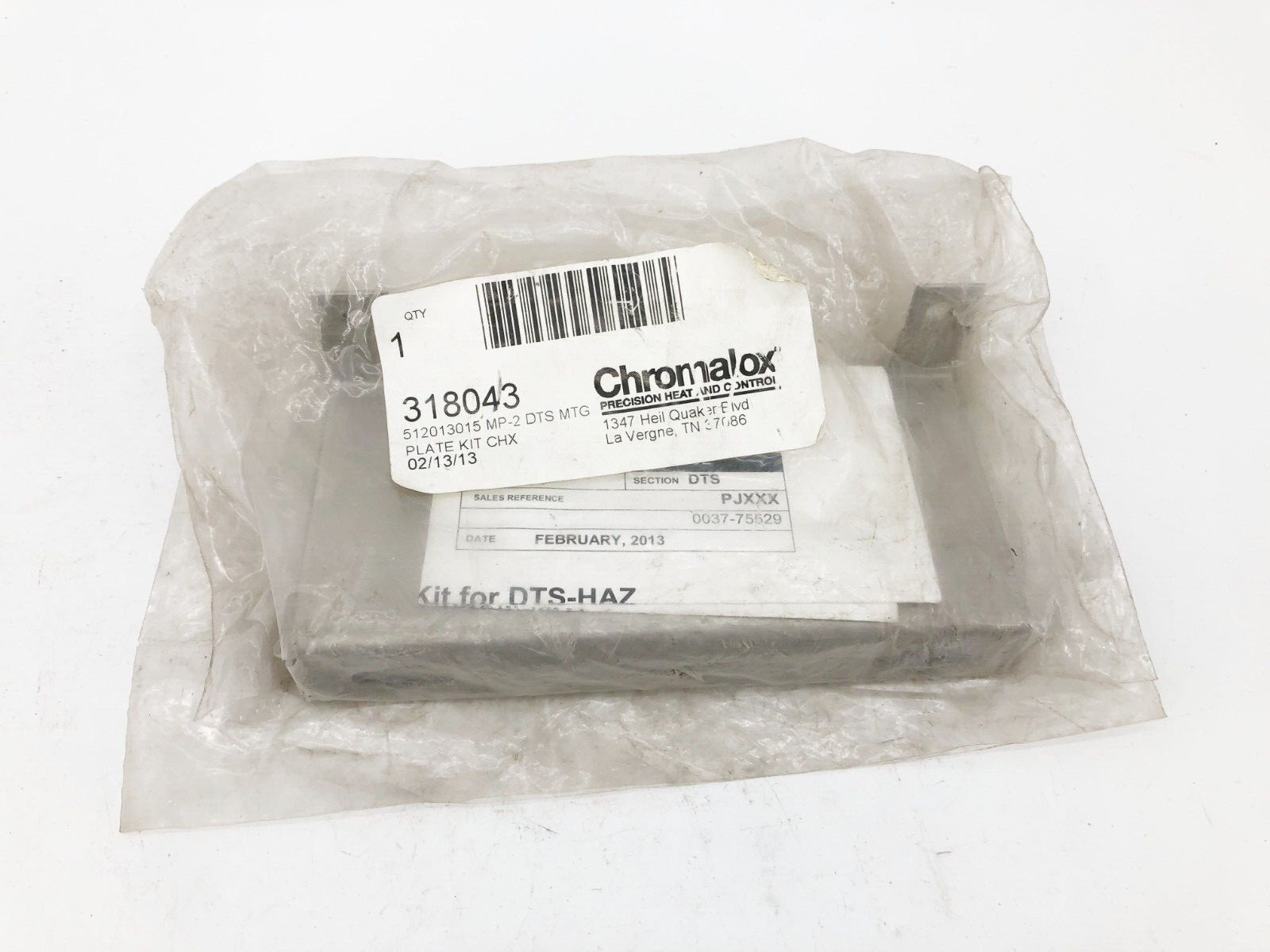 New Chromalox 318043 Plate Kit CHX 512013015 MP-2 DTS MTG – Missing Hardware
